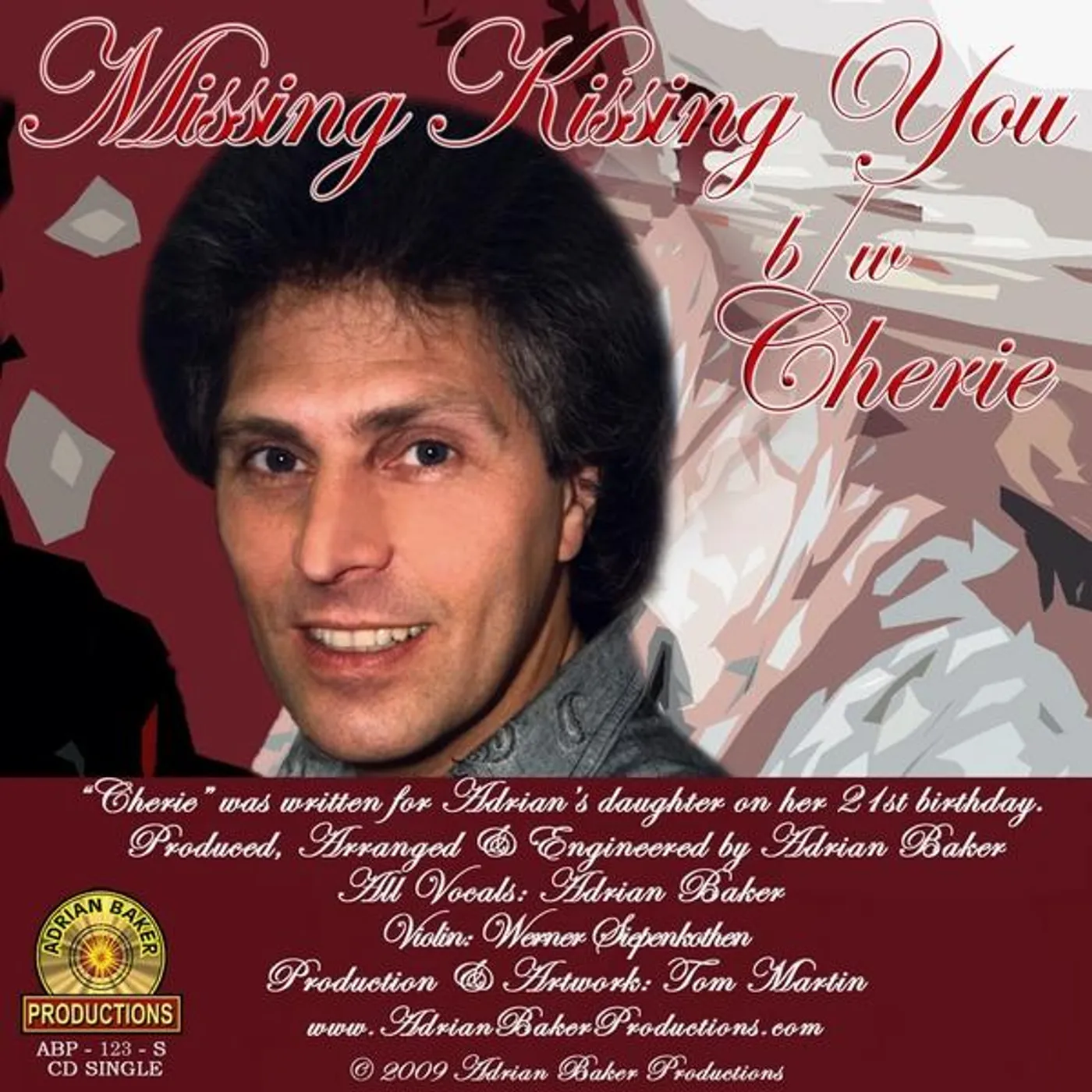 Adrian Baker MISSING KISSING YOU- SINGLE CD