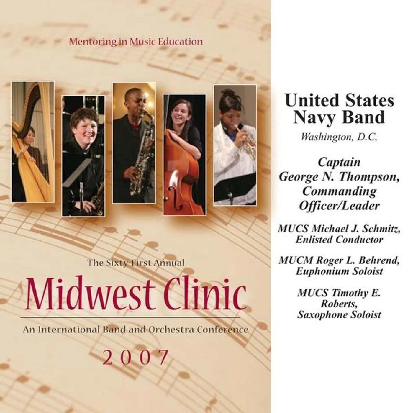United States Navy Band 2007 MIDWEST CLINIC CD