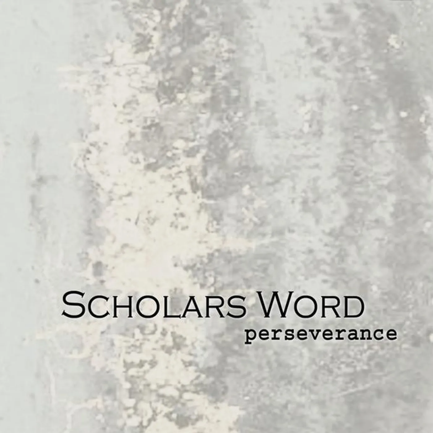 Scholars Word PERSERVERANCE CD