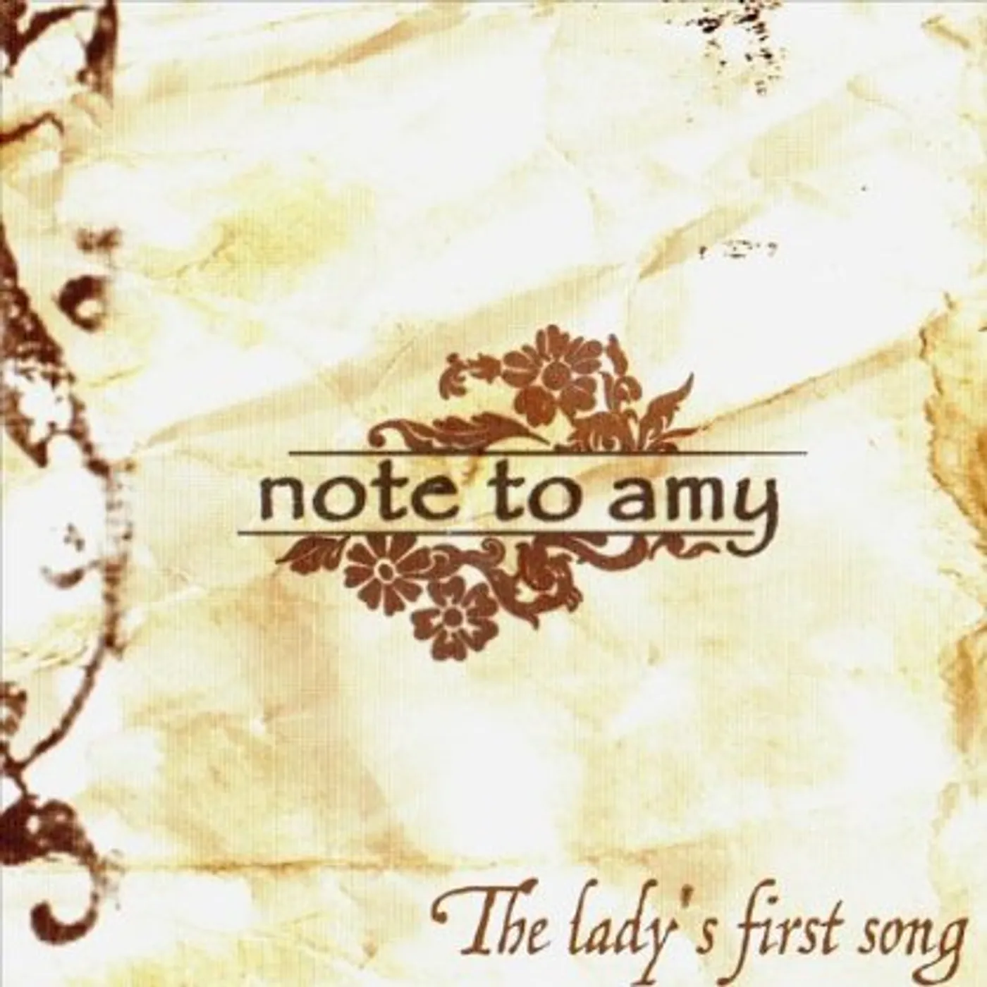 Note to Amy LADY'S FIRST SONG CD