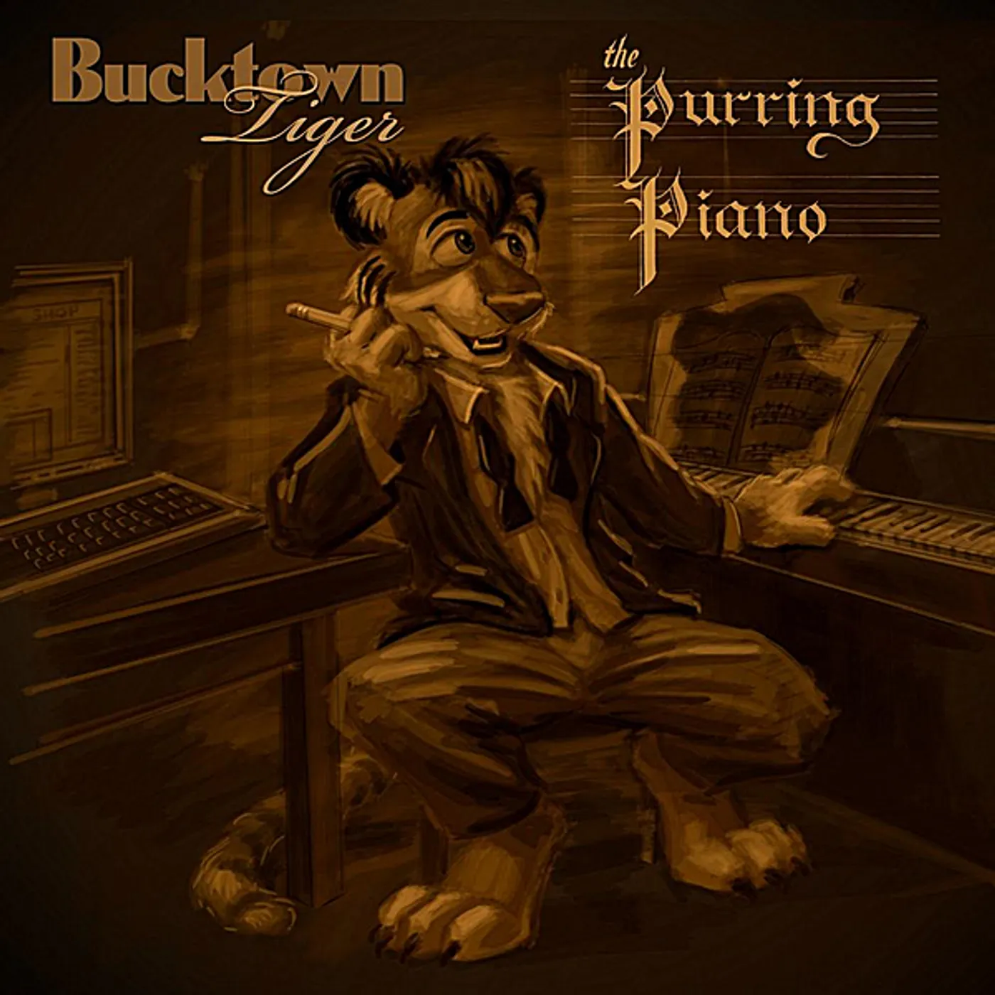 Bucktown Tiger PURRING PIANO CD