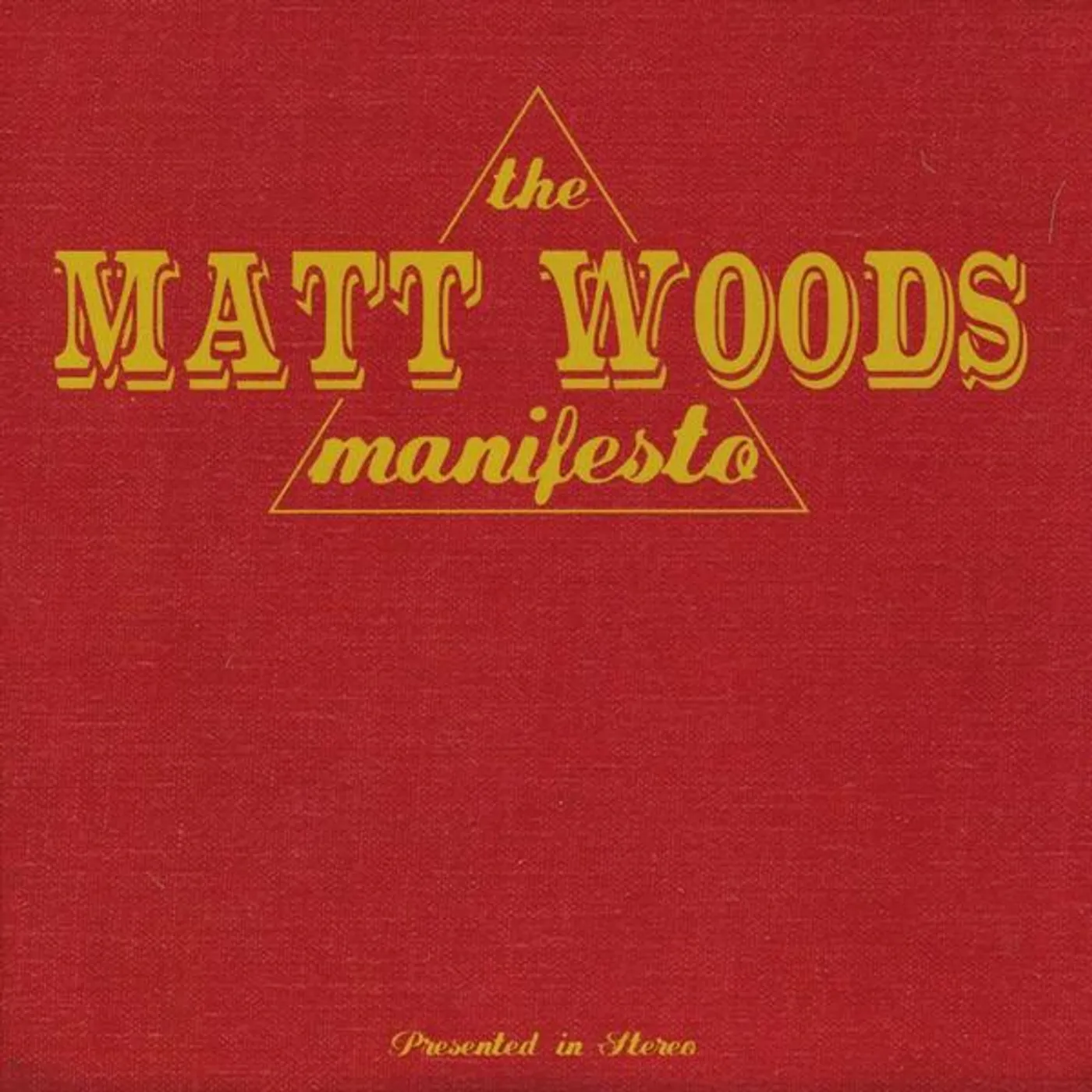 MATT WOODS MANIFESTO CD