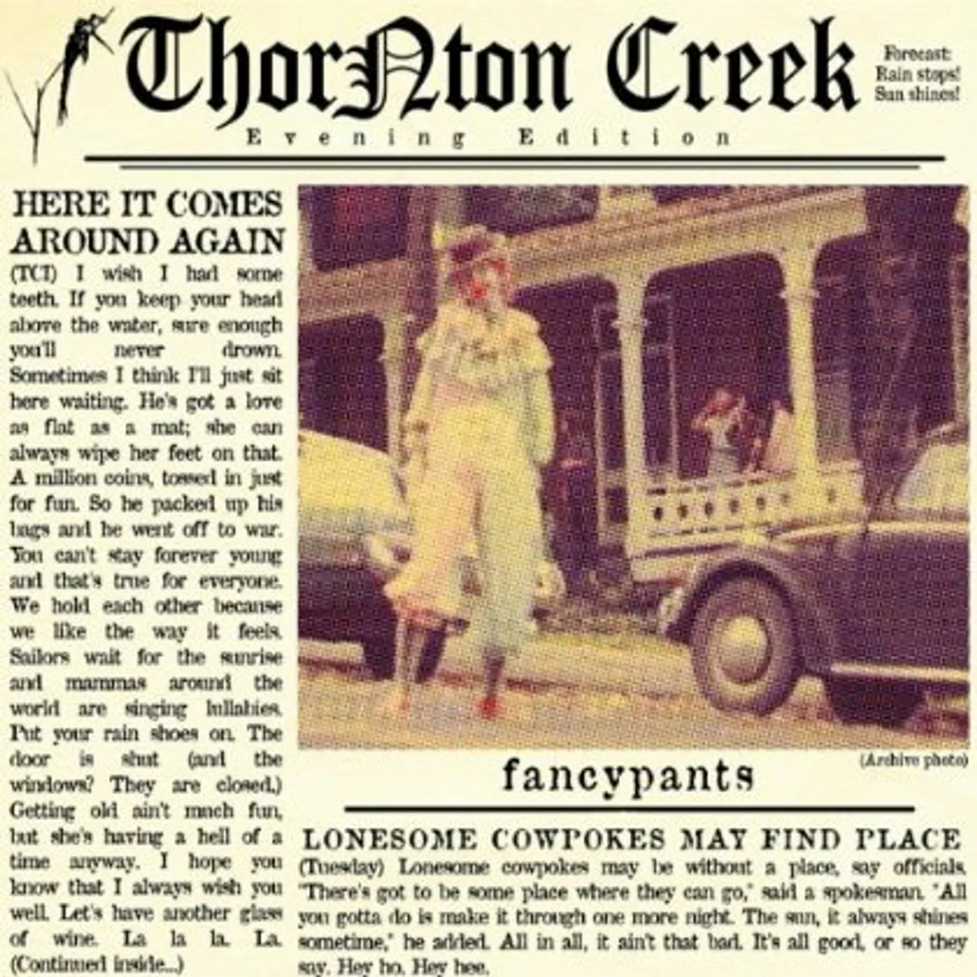Thornton Creek FANCYPANTS CD