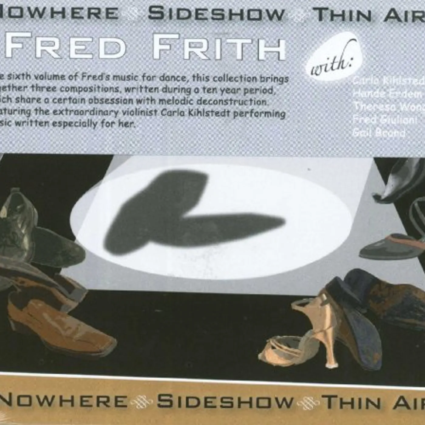 Fred Frith NOWHERE. SIDESHOW. THIN AIR CD