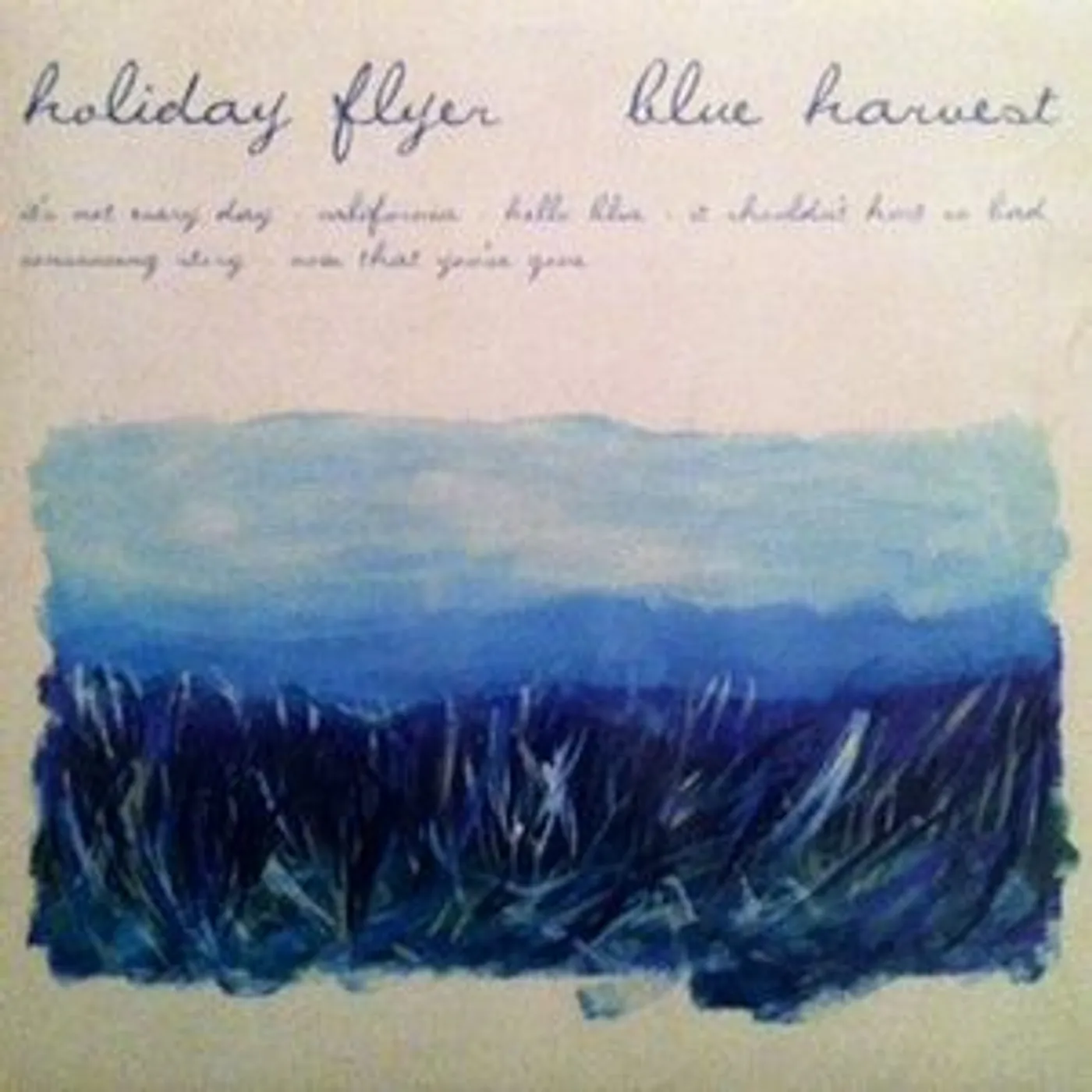 Holiday Flyer Blue Harvest Vinyl Record