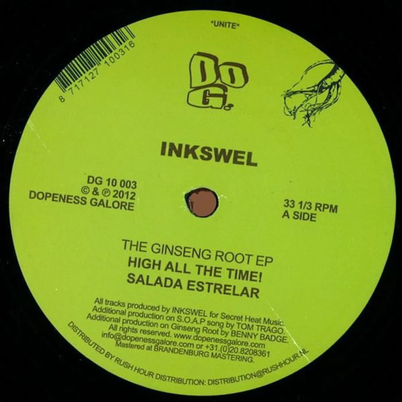 Inkswel GINSENG ROOT EP Vinyl Record