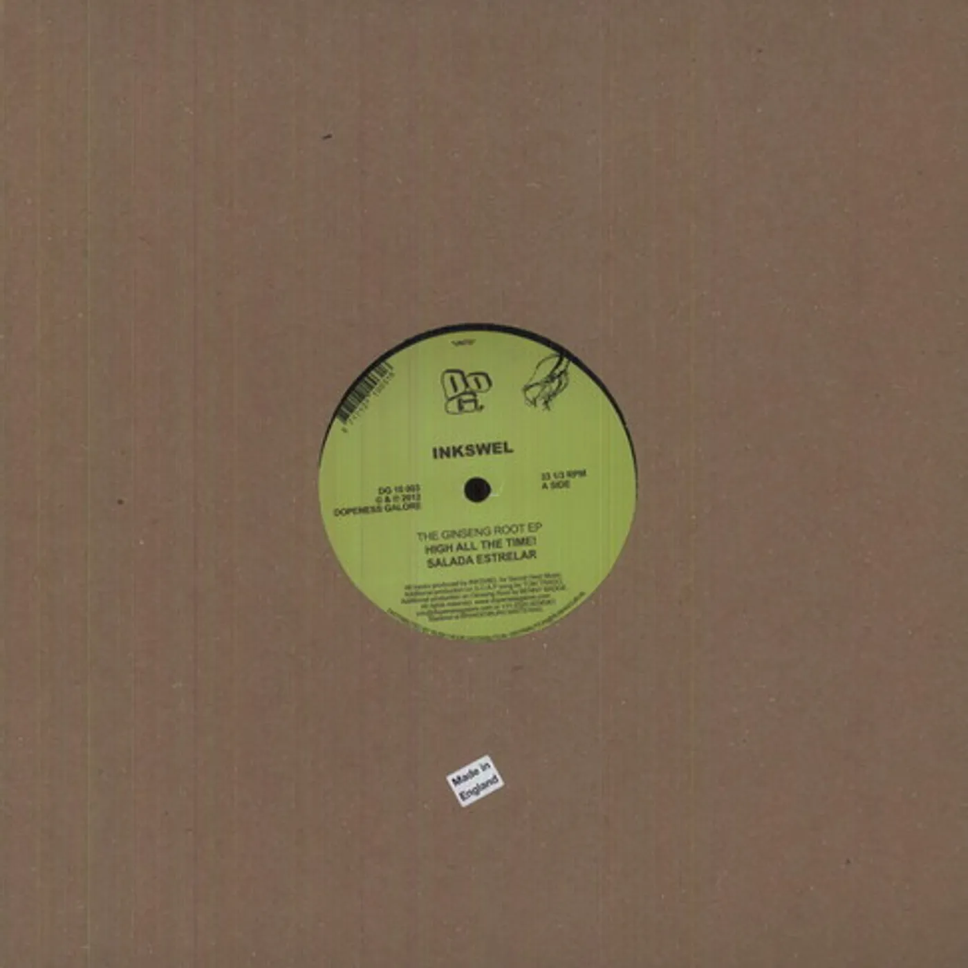 Inkswel GINSENG ROOT EP Vinyl Record