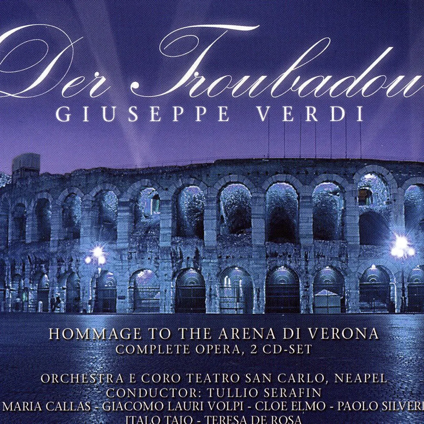 Giuseppe Verdi TROUBADOUR CD