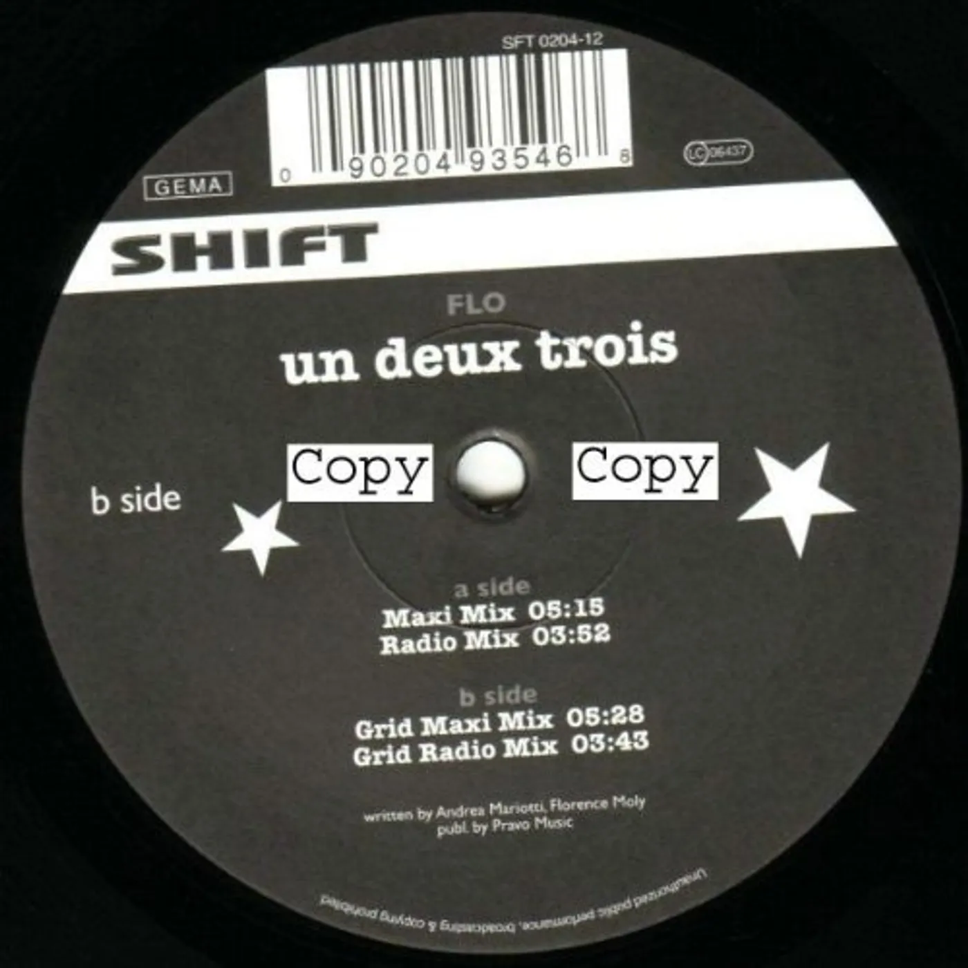 Flo Un Deux Trois Vinyl Record