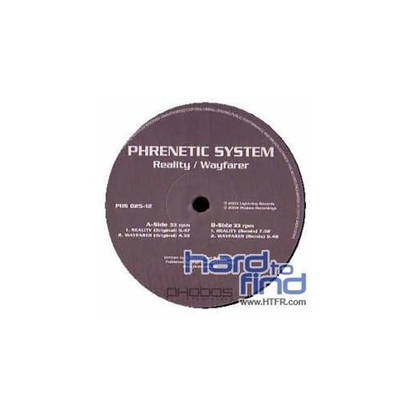 Phrenetic System REALITY/WAYFARER Vinyl Record