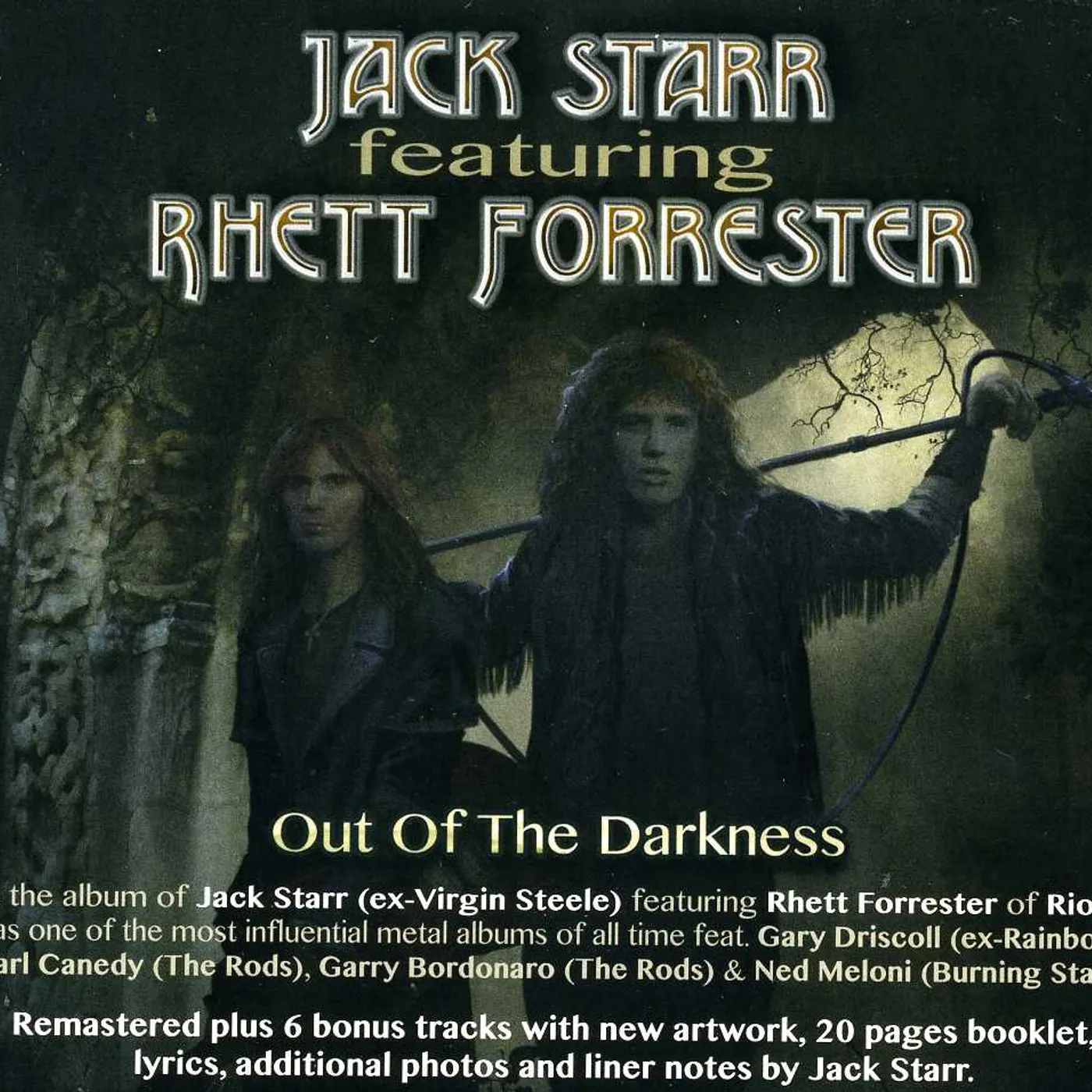 Jack Starr OUT OF THE DARKNESS CD