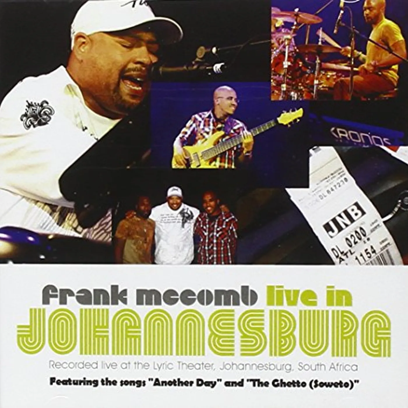 Frank Mccomb LIVE IN JOHANNESBURG CD