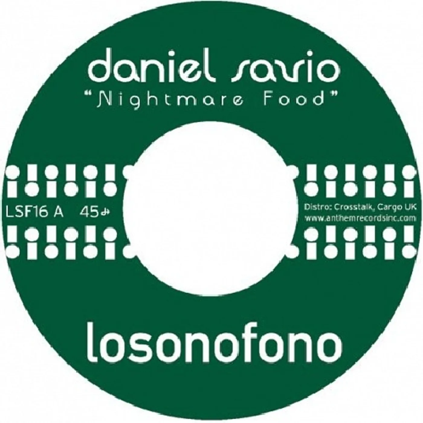 Daniel Savio NIGHTMARE FOOD Vinyl Record