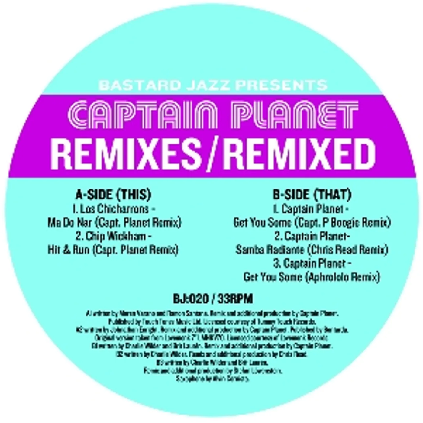 Captain Planet REMIXES: REMIXED Vinyl Record