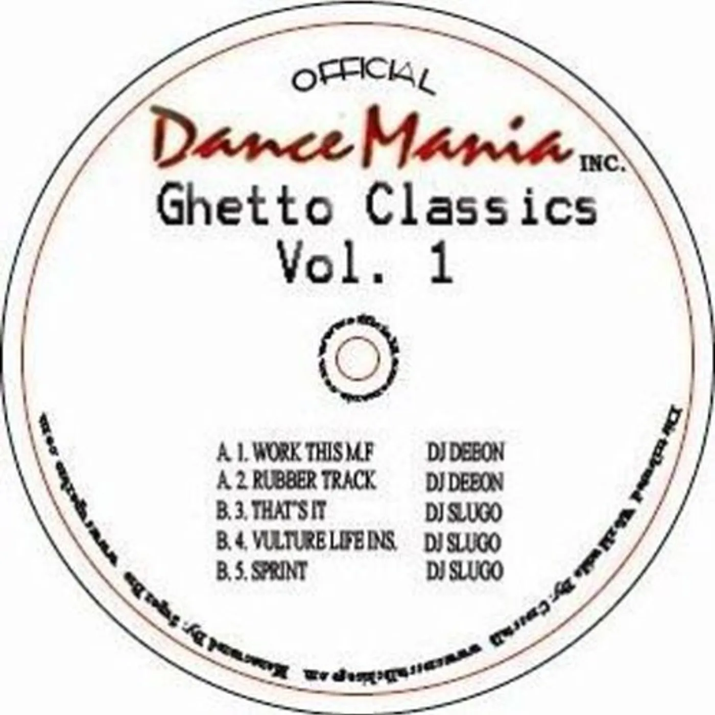 Deeon & Slugo GHETTO CLASSICS 1 Vinyl Record
