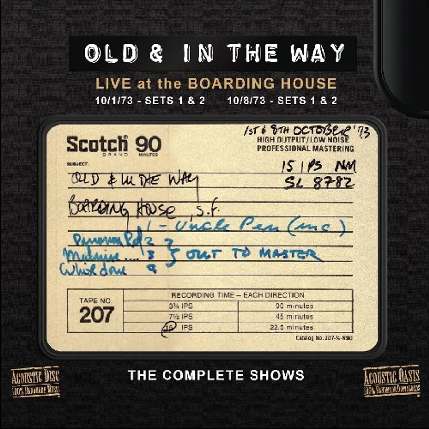 Old & In The Way LIVE AT THE BOARDING HOUSE CD