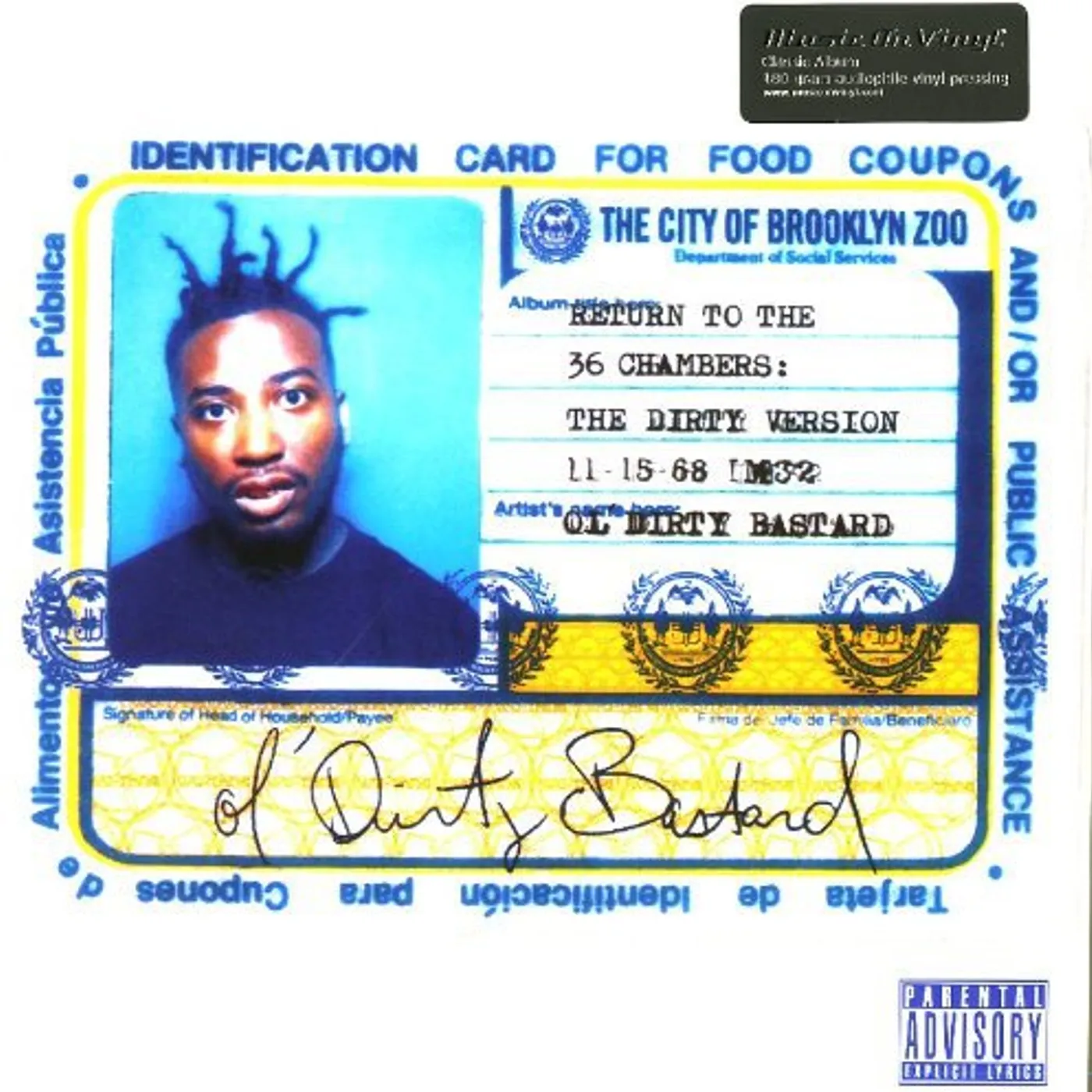 Ol' Dirty Bastard RETURN TO THE 36 CHAMBERS (DIRTY VERSION) Vinyl Record