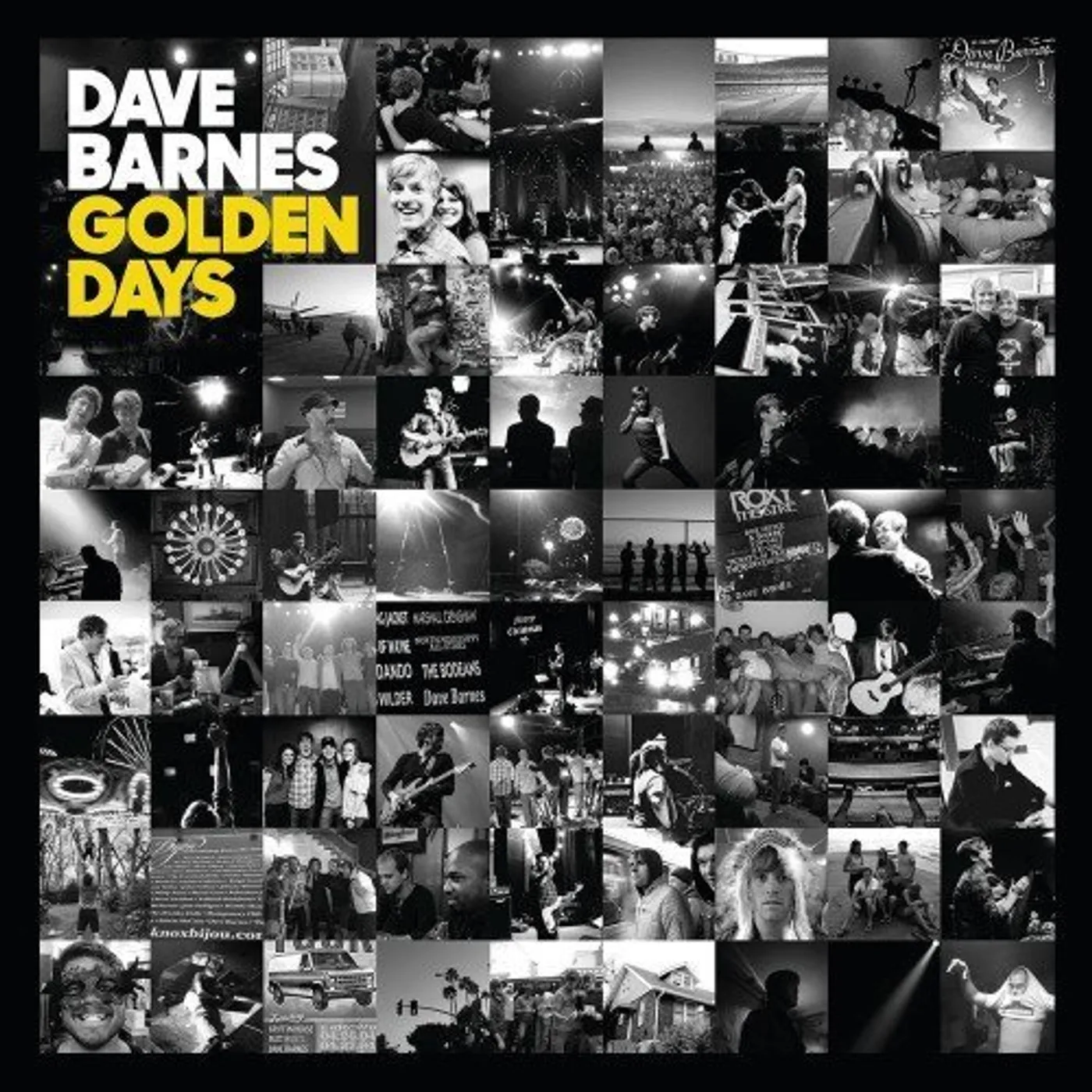 Dave Barnes GOLDEN DAYS CD