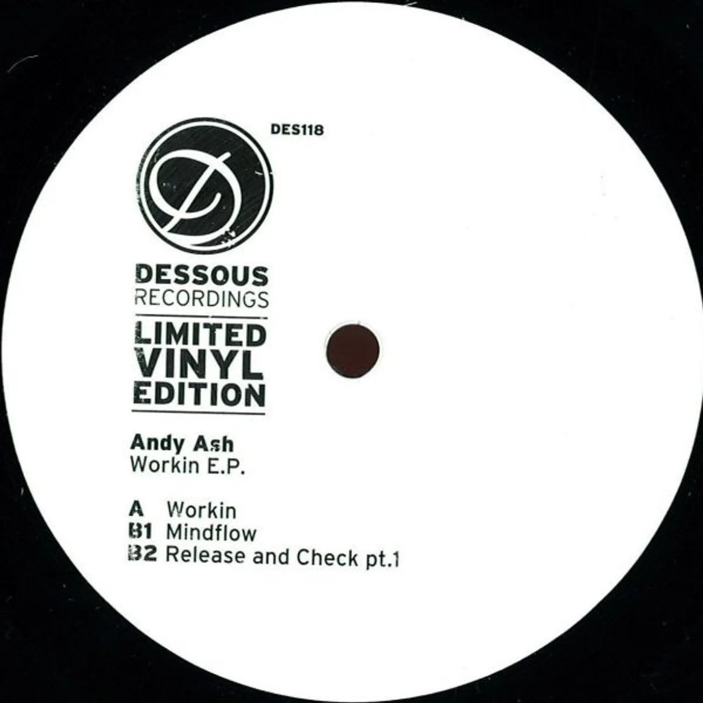 Andy Ash Workin EP Vinyl Record