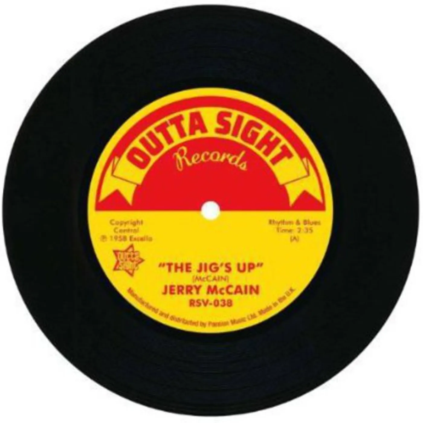 Jerry Mccain JIG'S UP/TWIST 62 Vinyl Record