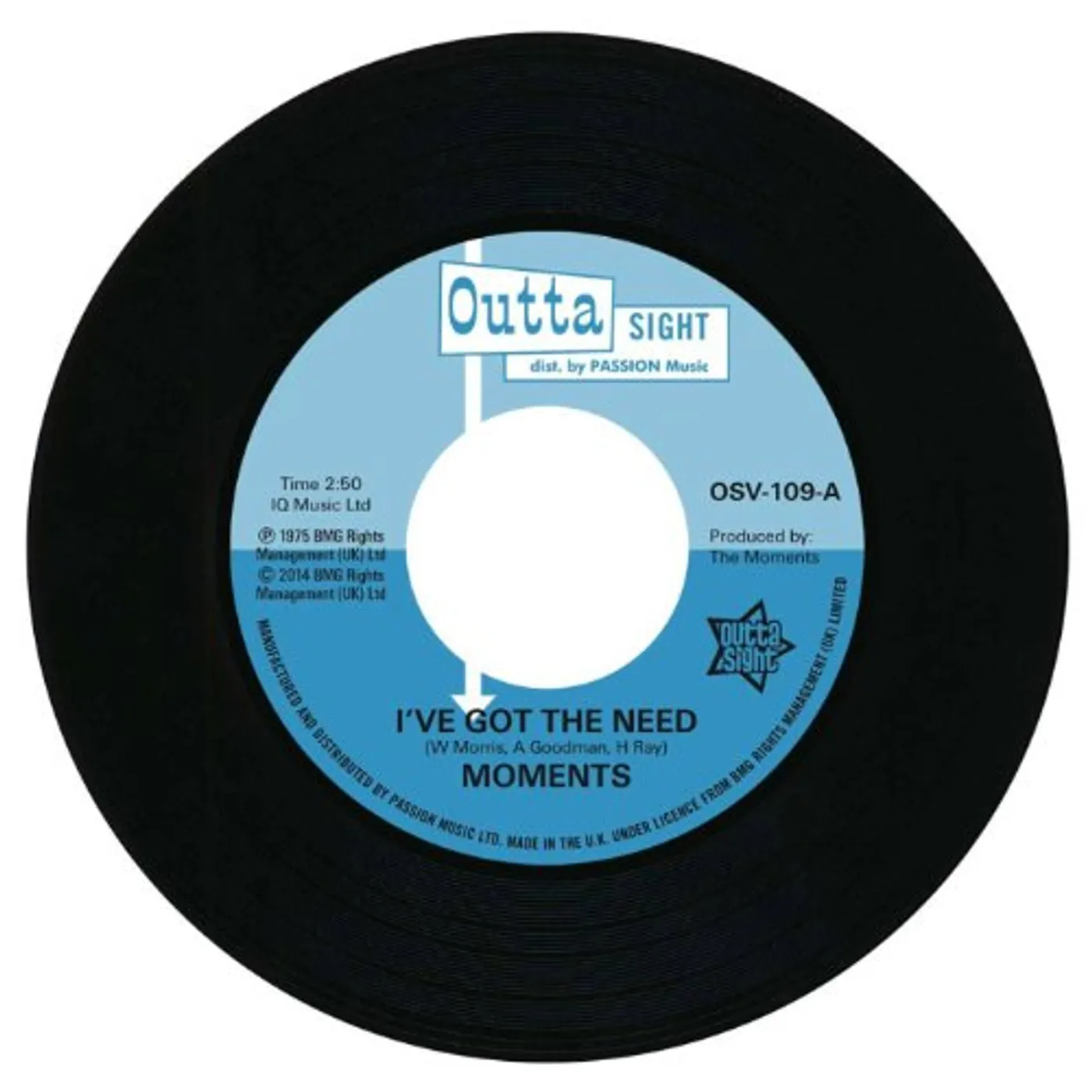 Moments I'VE GOT THE NEED/NINE TIMES Vinyl Record