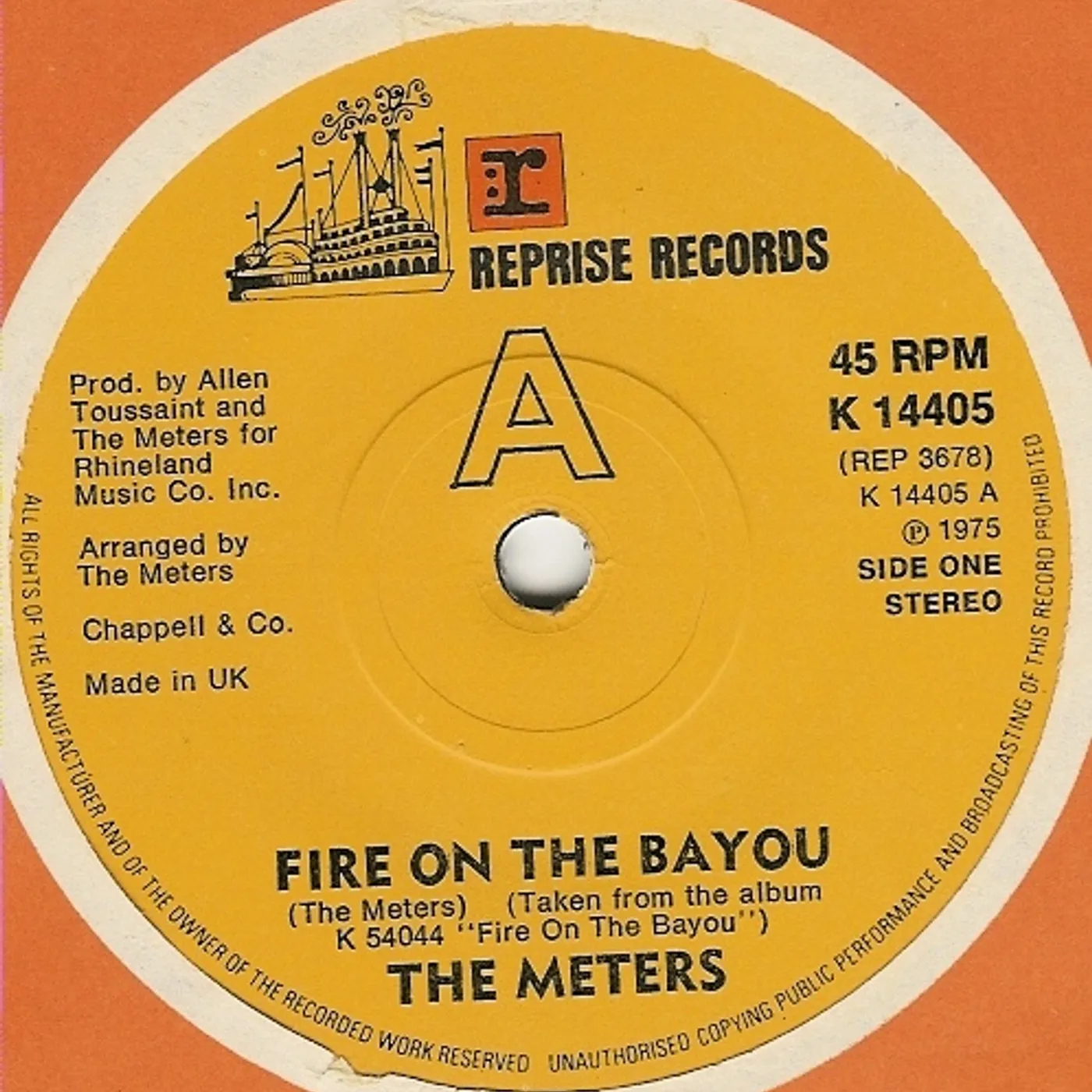 The Meters Fire On The Bayou Vinyl Record