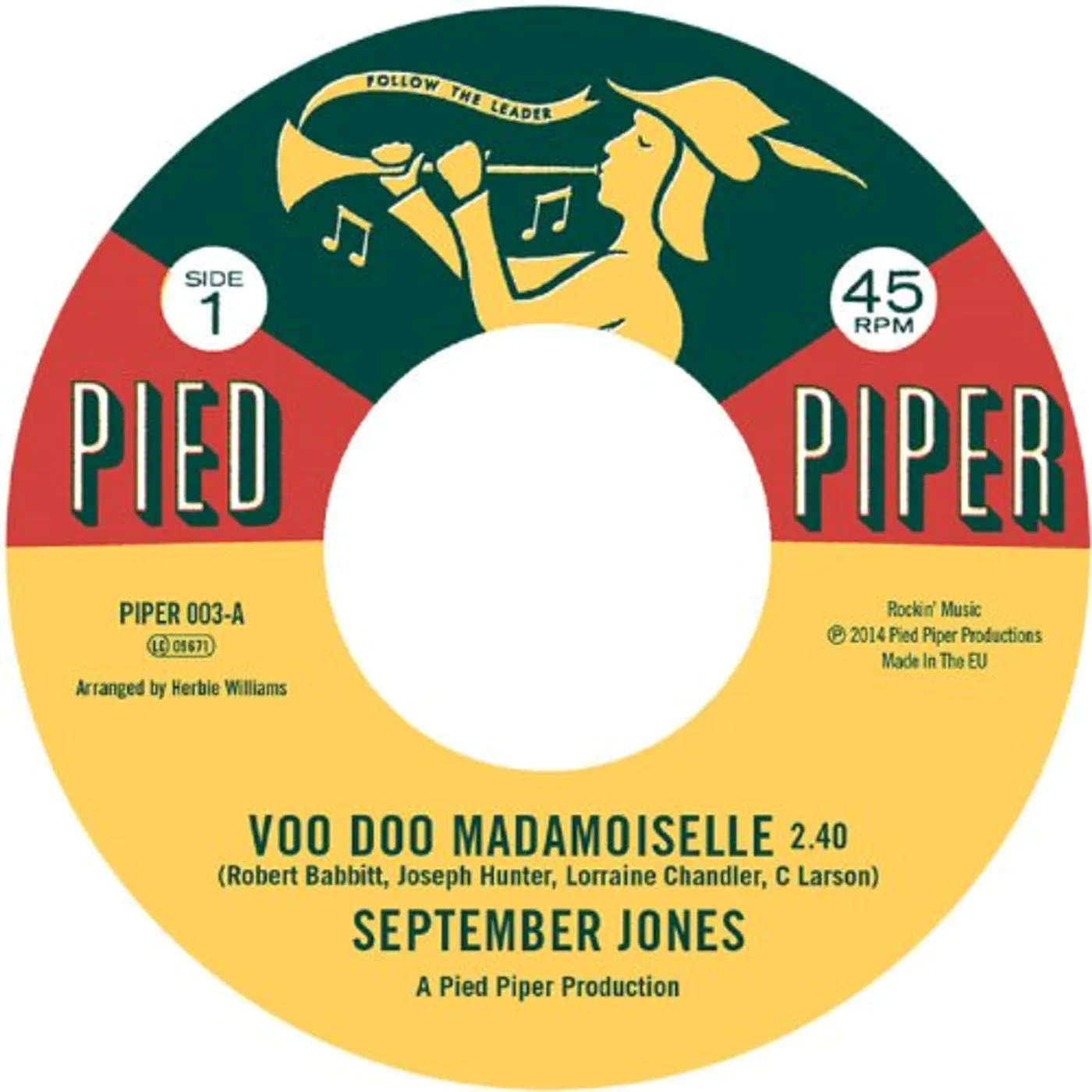 September Jones VOO DOO MADEMOISELLE Vinyl Record