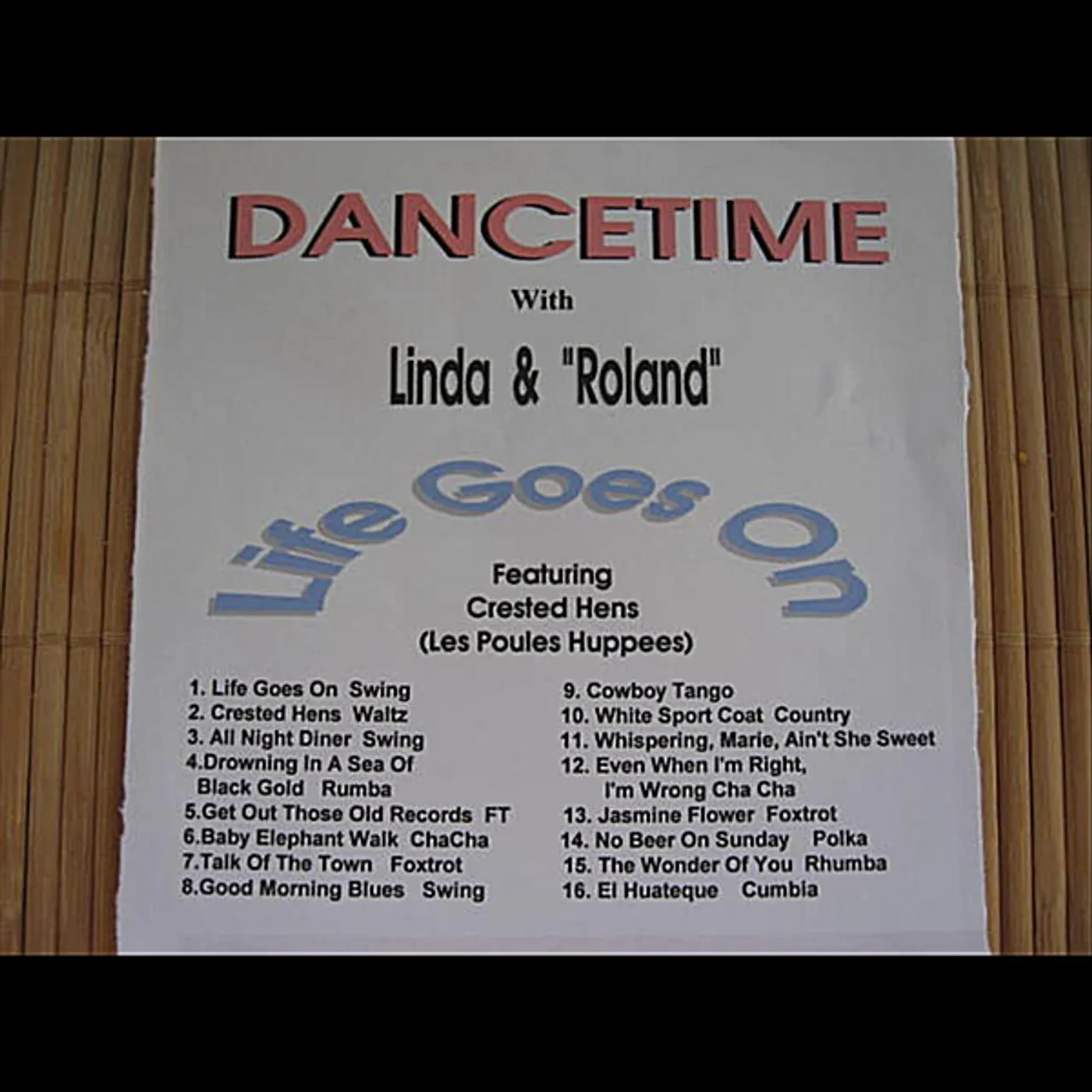 Dancetime With Linda & Roland LIFE GOES ON CD