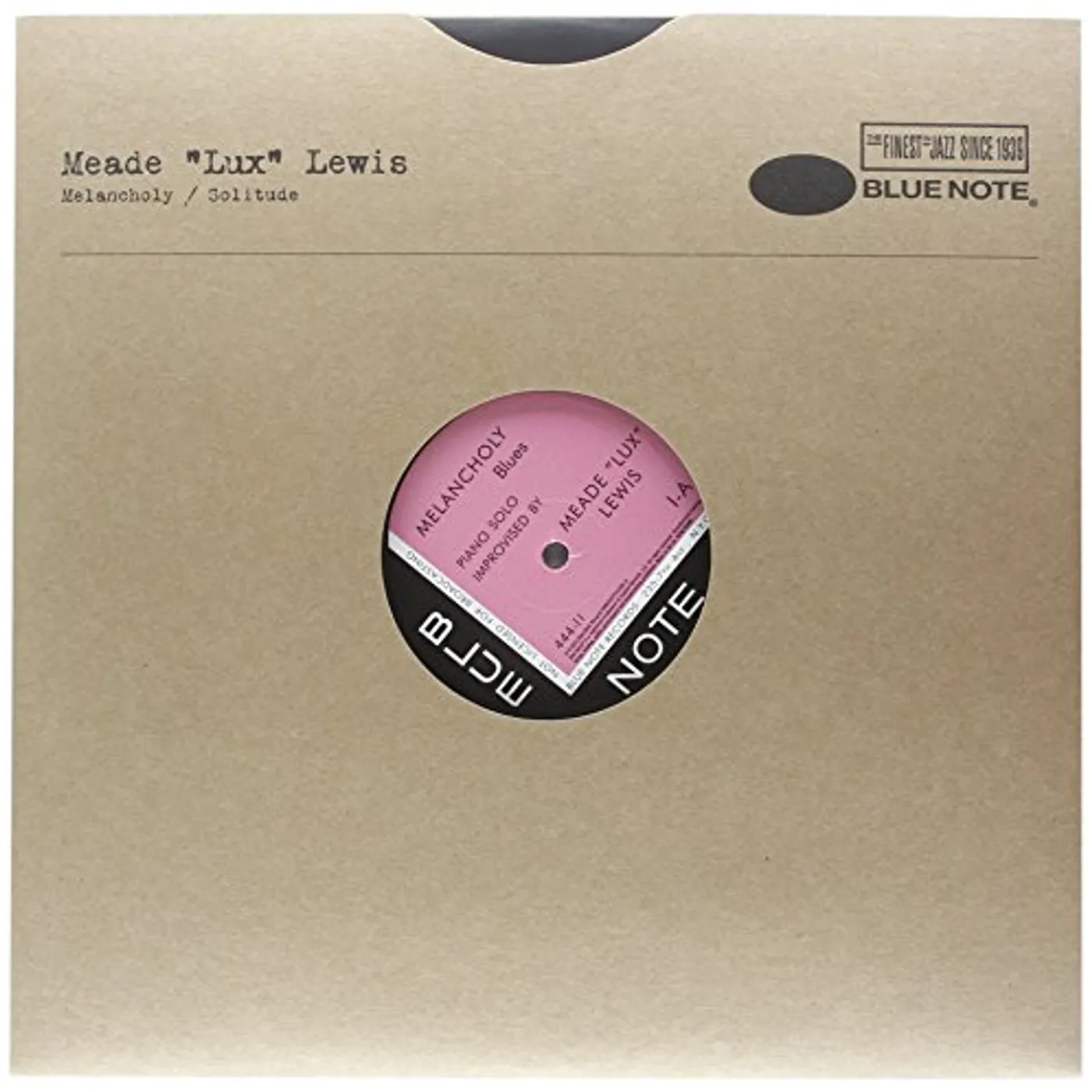 Meade "Lux" Lewis MELANCHOLY Vinyl Record