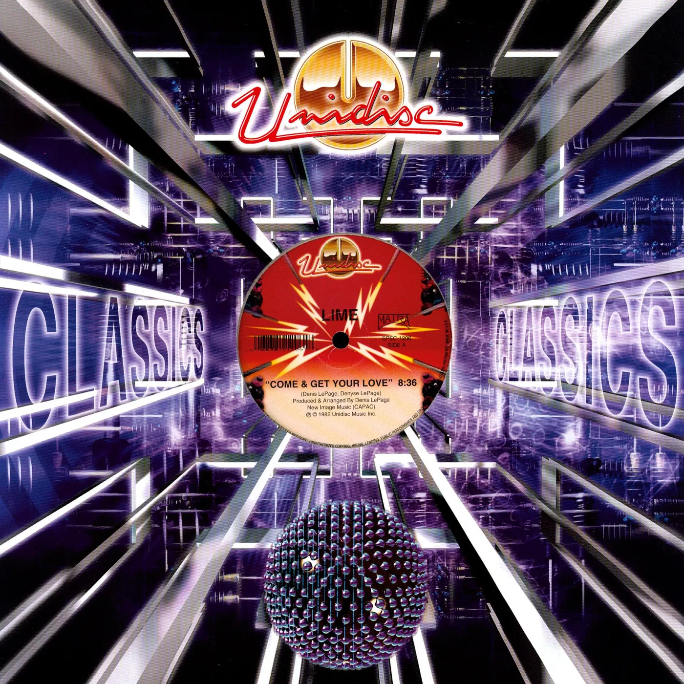 Lime COME & GET YOUR LOVE/YOUR LOVE Vinyl Record