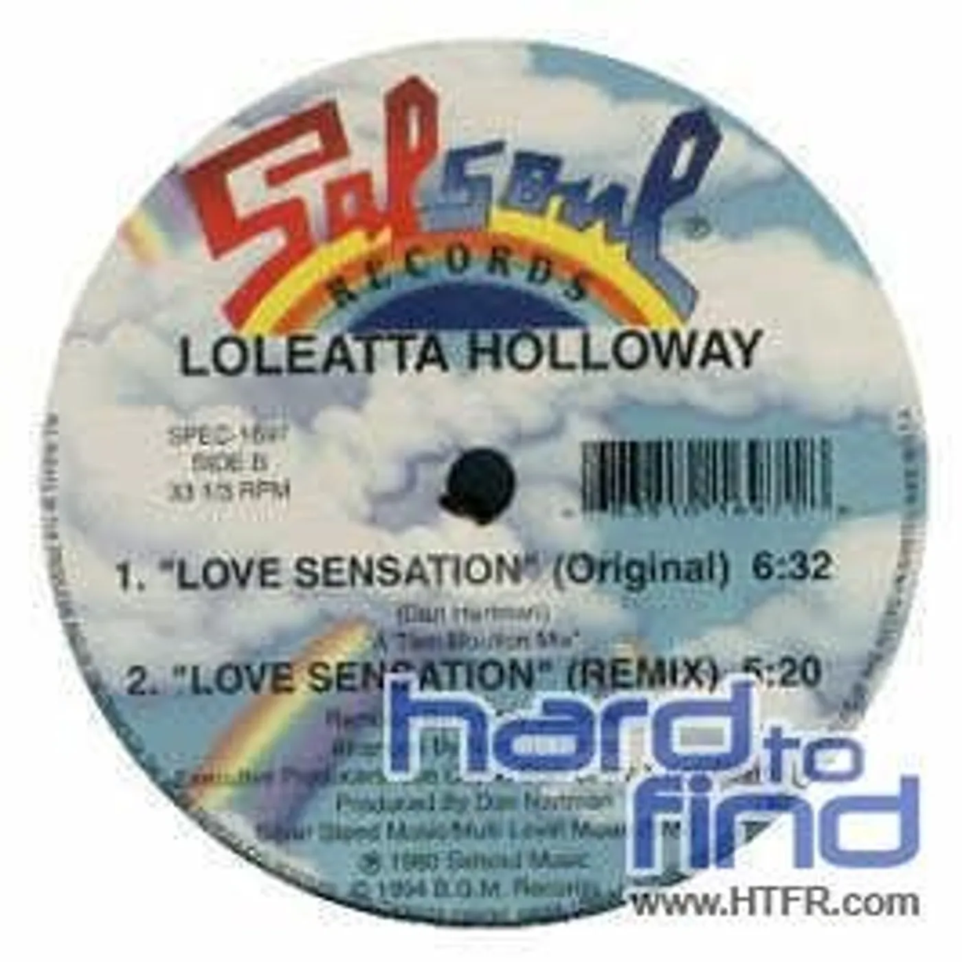 Loleatta Holloway HIT & RUN/LOVE SENSATION Vinyl Record
