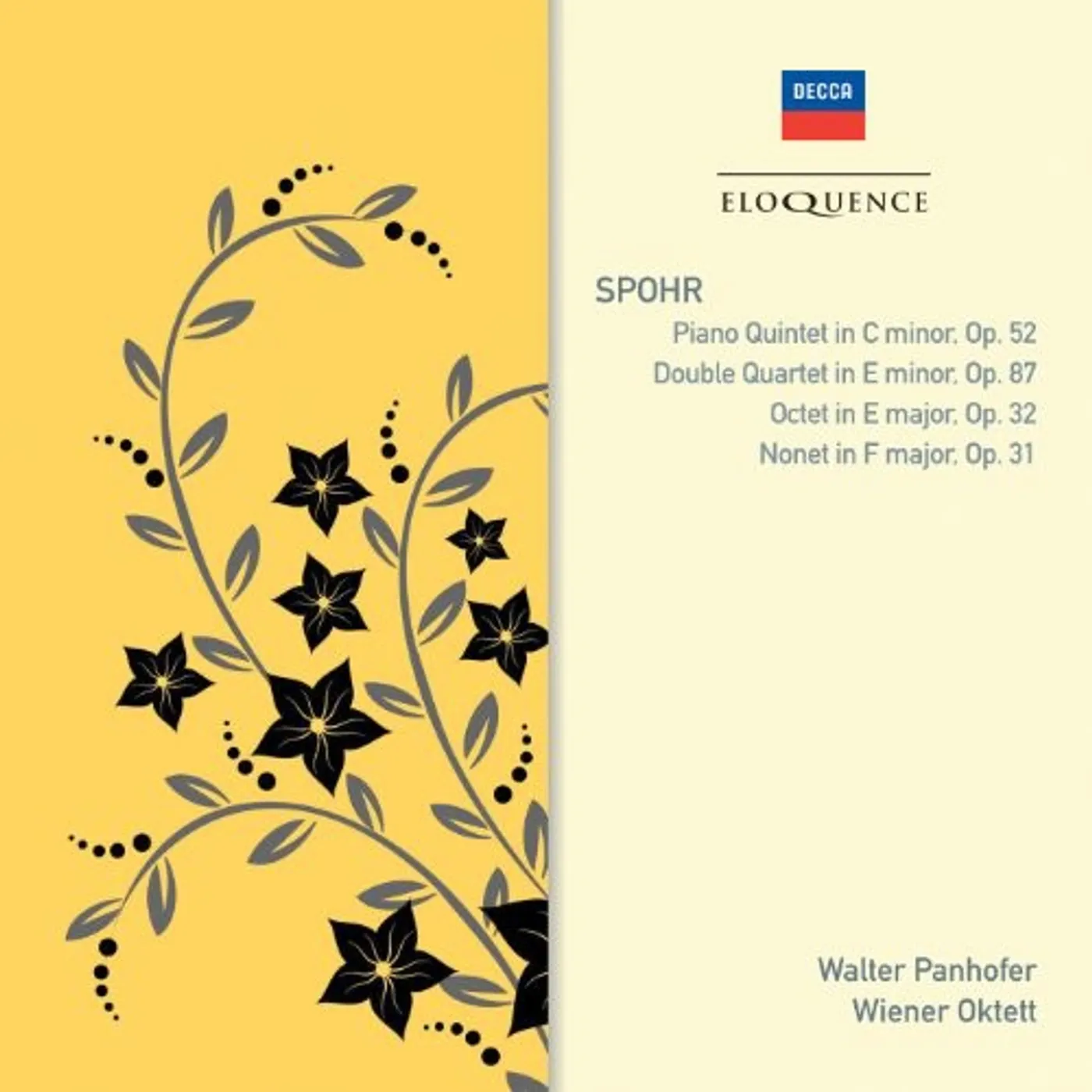Wiener Oktett ELOQUENCE: SPOHR - PIANO QUINTET IN C MINOR OP 52 CD