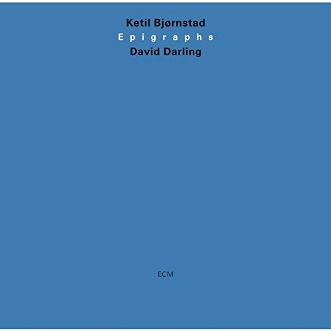 Ketil Bjørnstad EPIGRAPHS CD