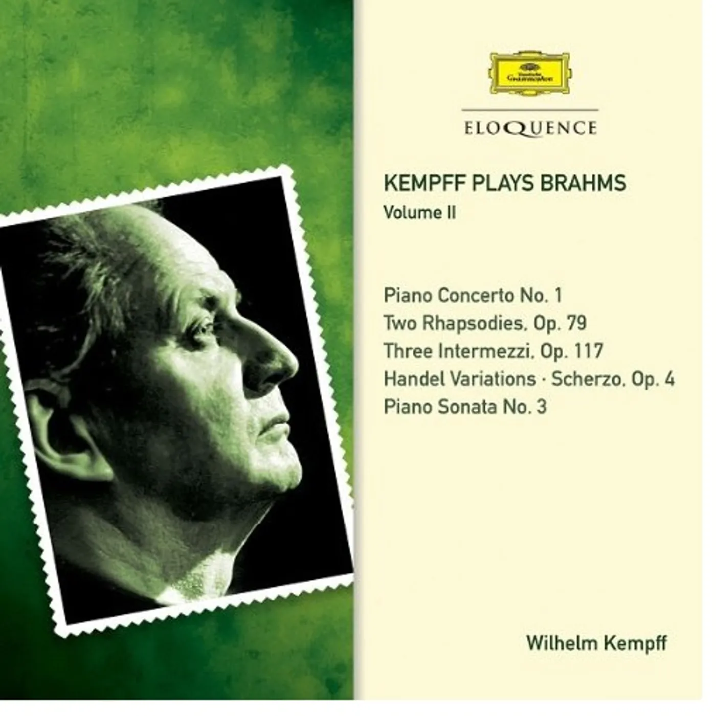 Wilhelm Kempff KEMPFF PLAYS BRAHMS 2 CD