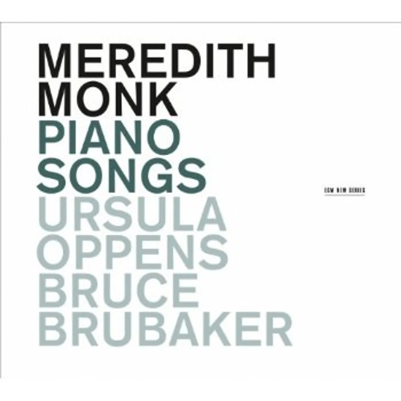 Meredith Monk PIANO SONGS CD