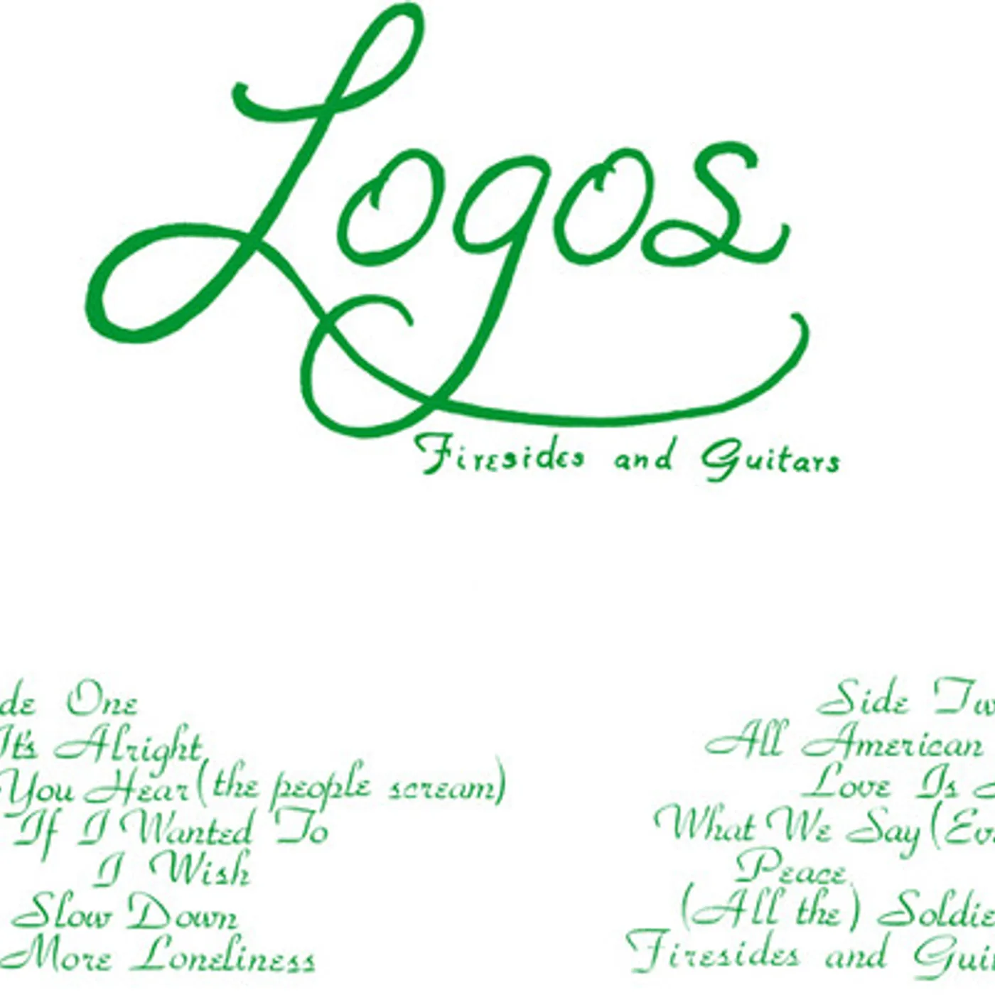 Logos FIRESIDES & GUITARS Vinyl Record