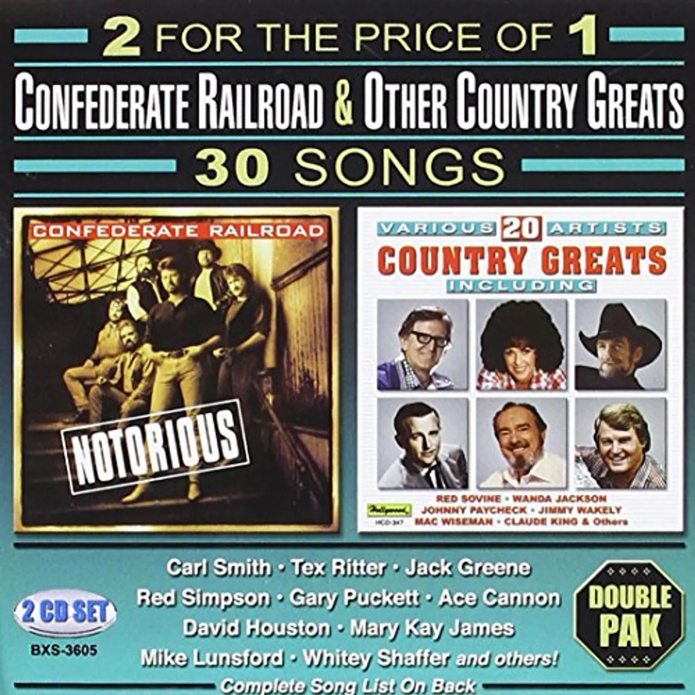 Confederate Railroad 30 SONGS CD