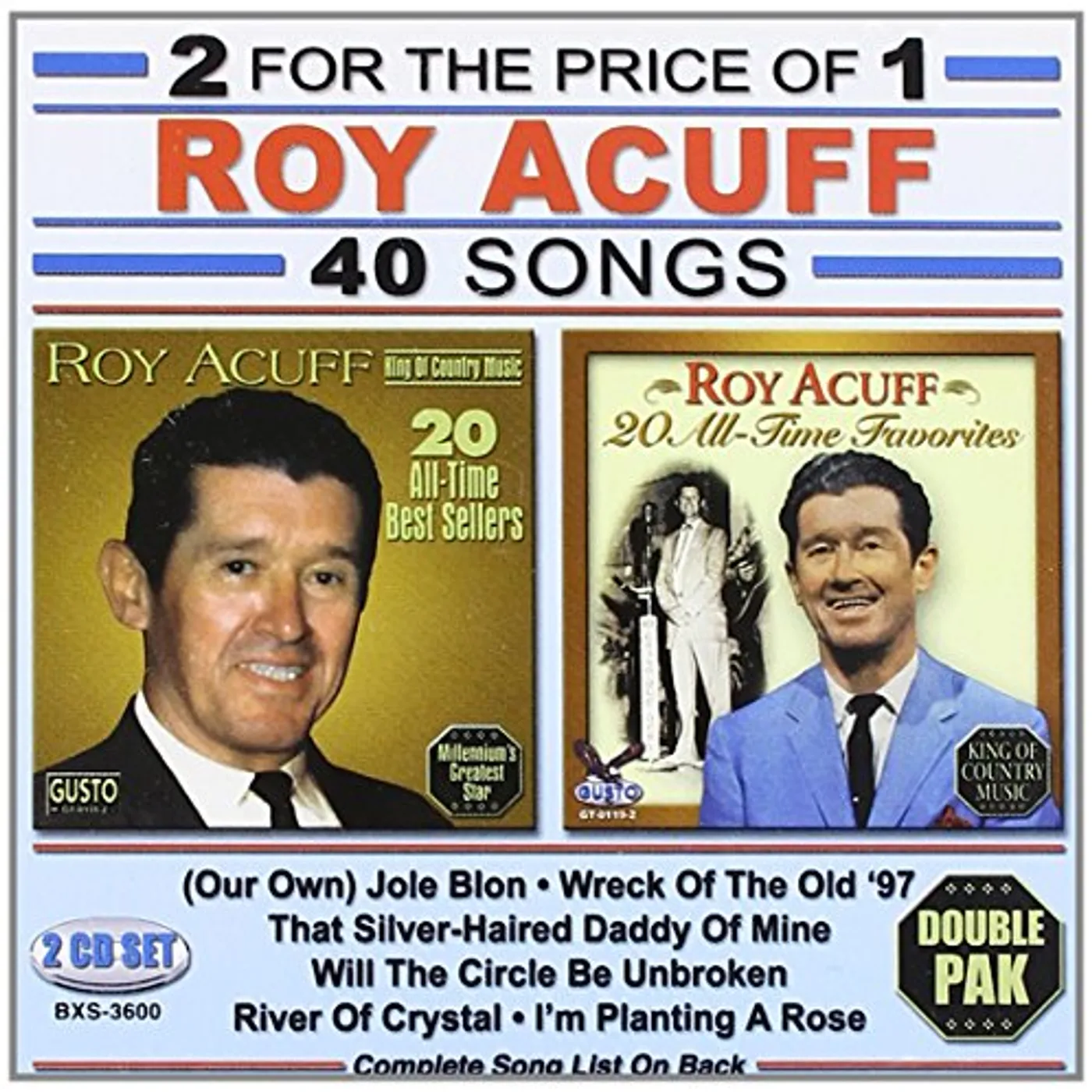 Roy Acuff 40 SONGS CD