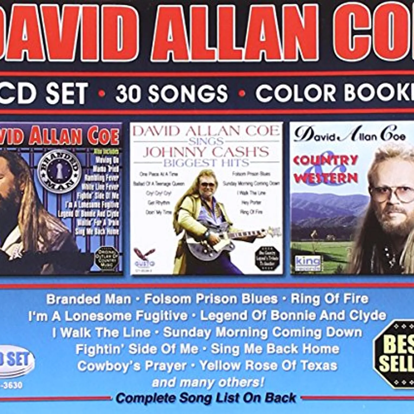 David Allan Coe 30 SONGS CD