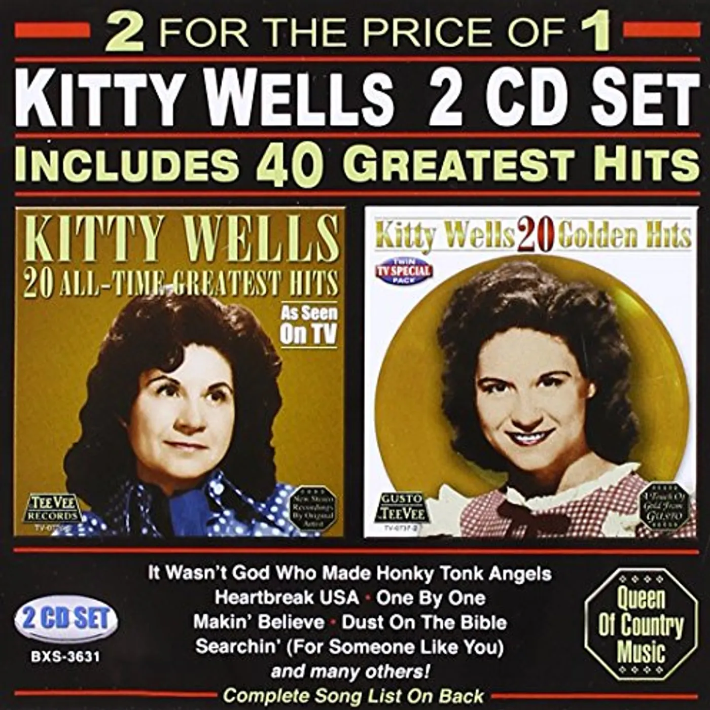 Kitty Wells 40 GREATEST HITS CD