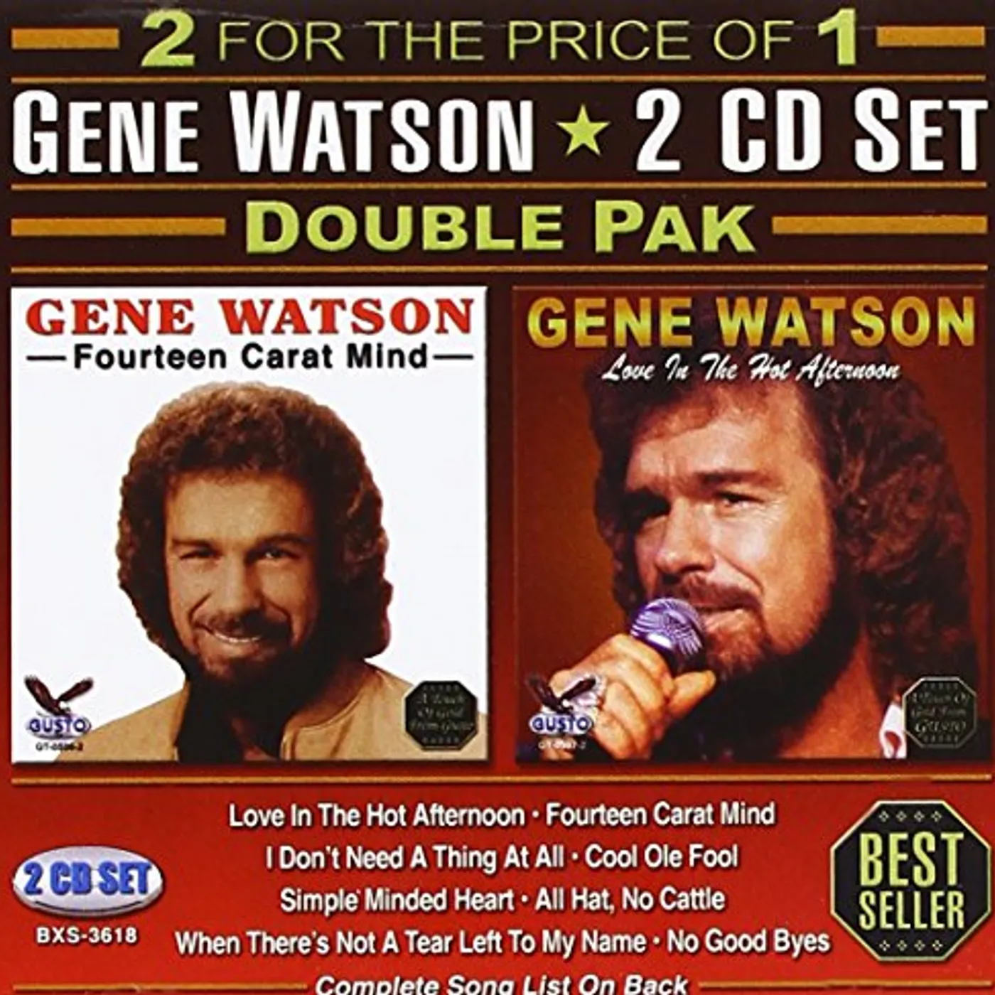 Gene Watson DOUBLE PAK CD