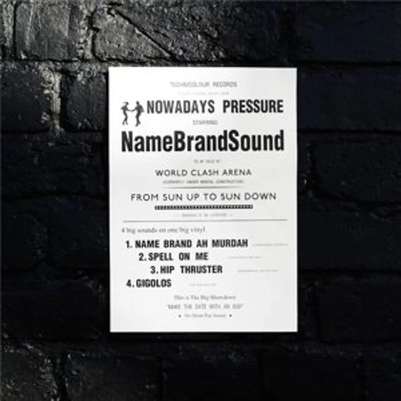Name Brand Sound Nowadays Pressure Vinyl Record