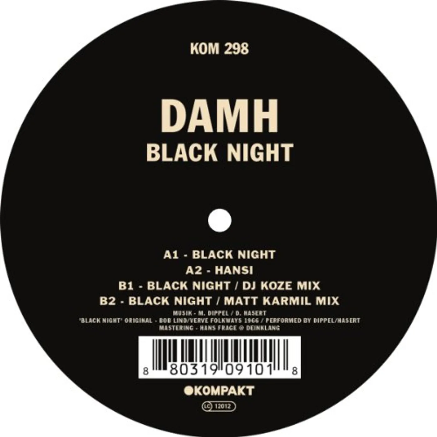 DAMH Black Night Vinyl Record
