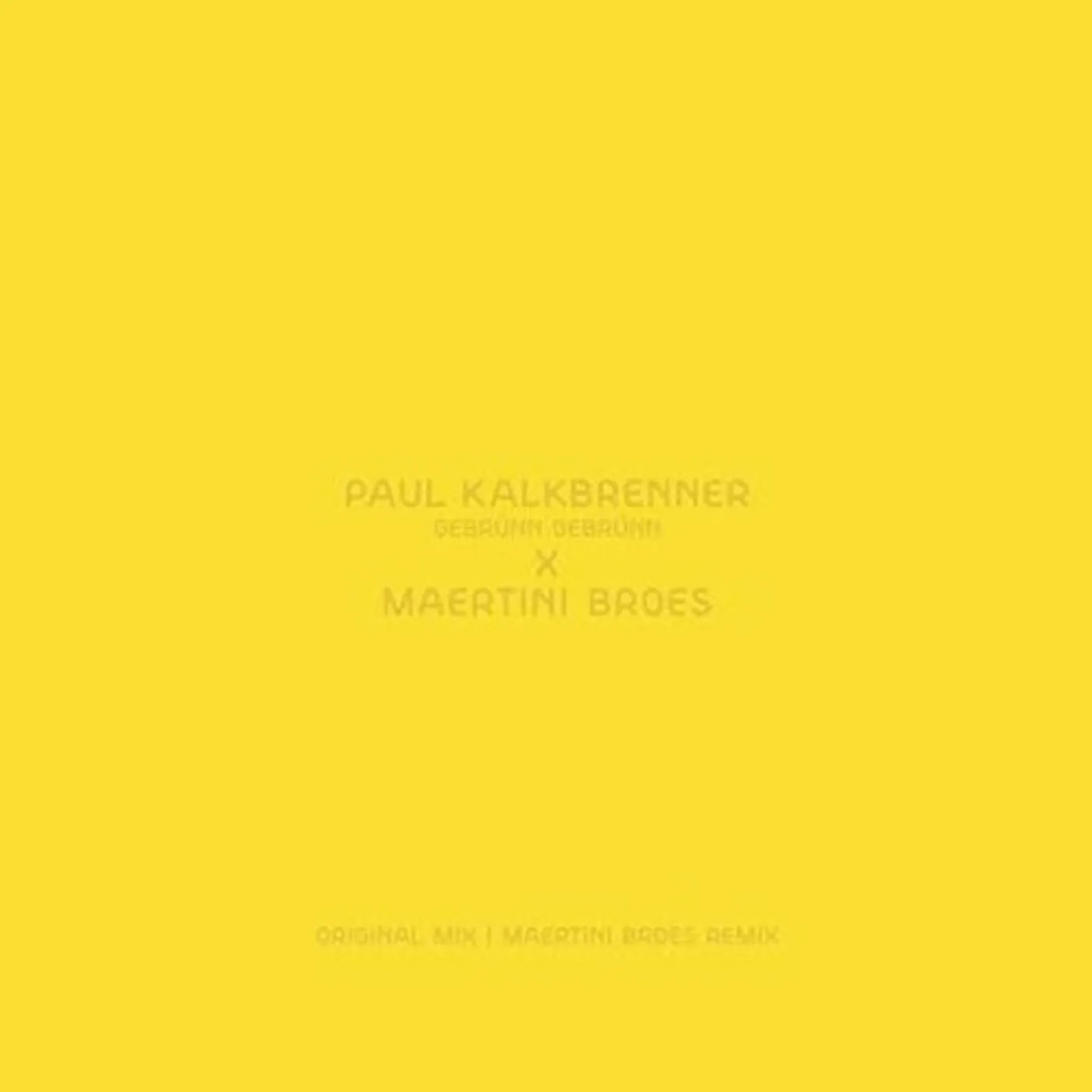 Paul Kalkbrenner GEBRUNN GEBRUNN Vinyl Record