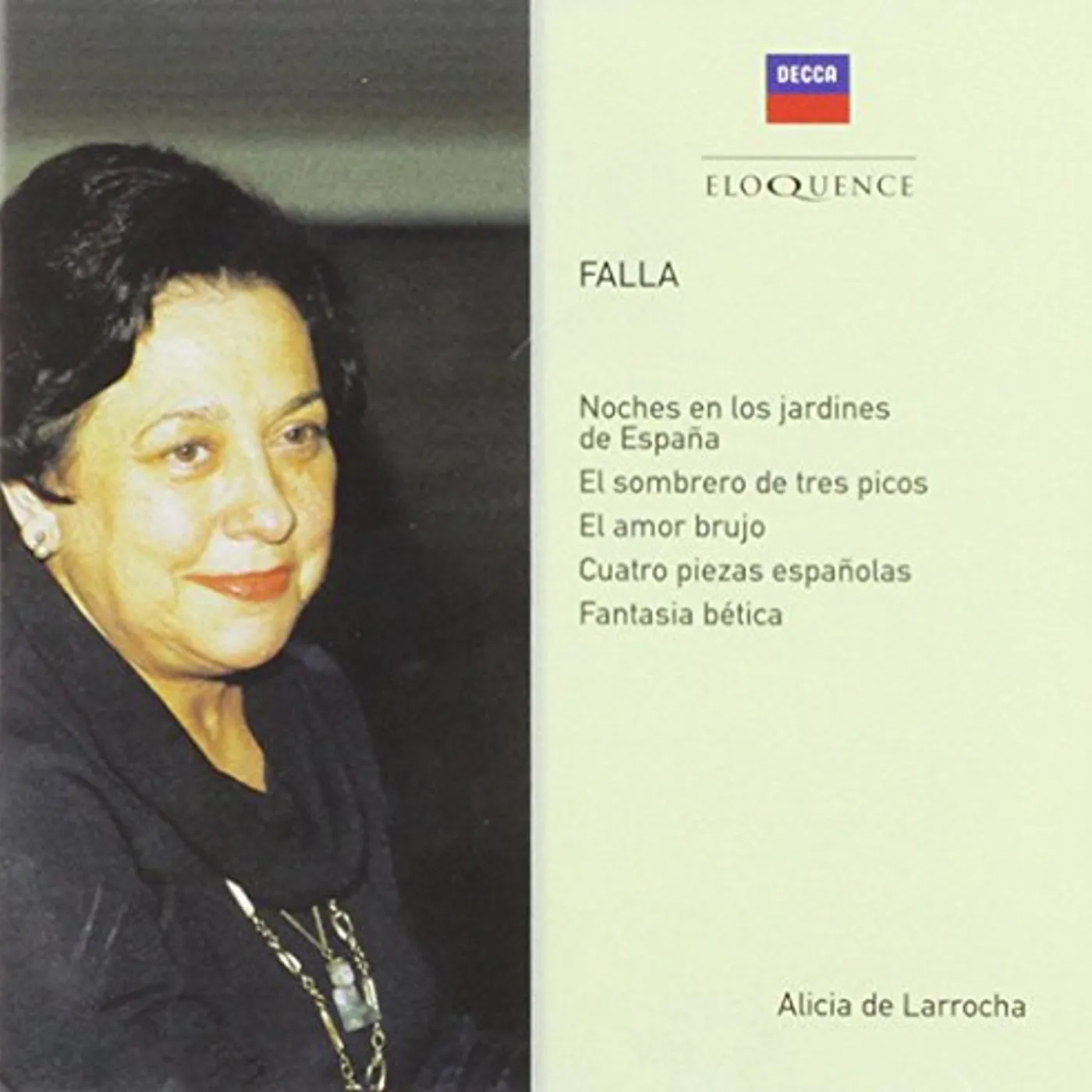Alicia de Larrocha FALLA: PIANO MUSIC CD