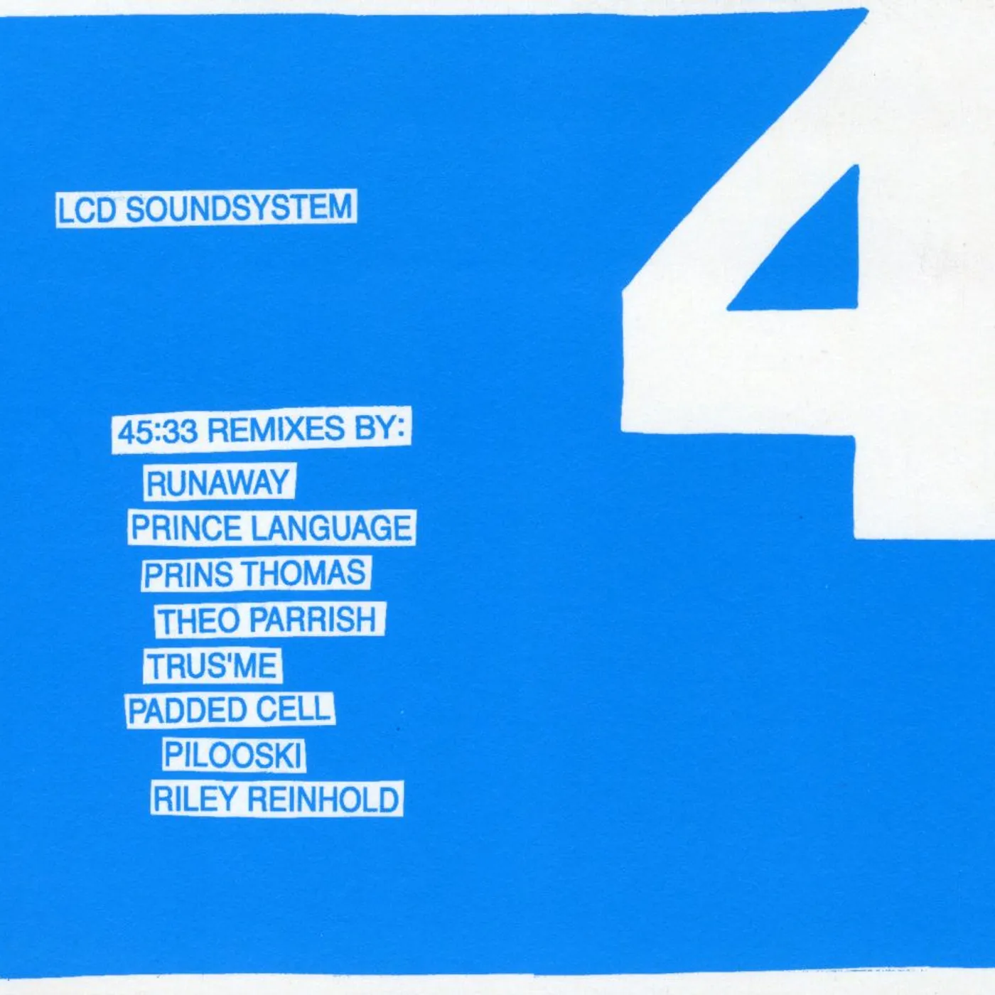 LCD Soundsystem 45:33 REMIXES CD