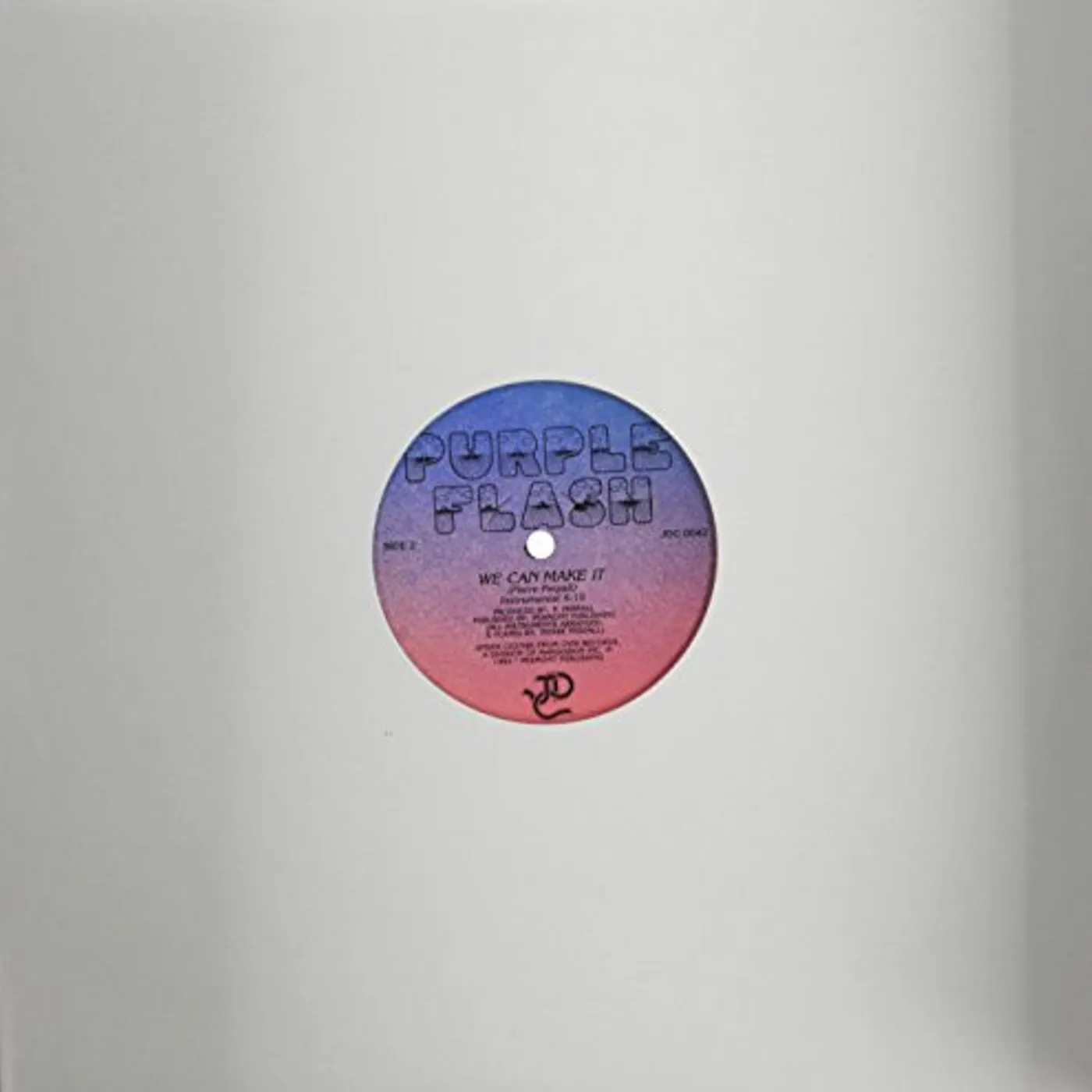 Purple Flash WE CAN MAKE IT (+INSTRUMENTAL) Vinyl Record