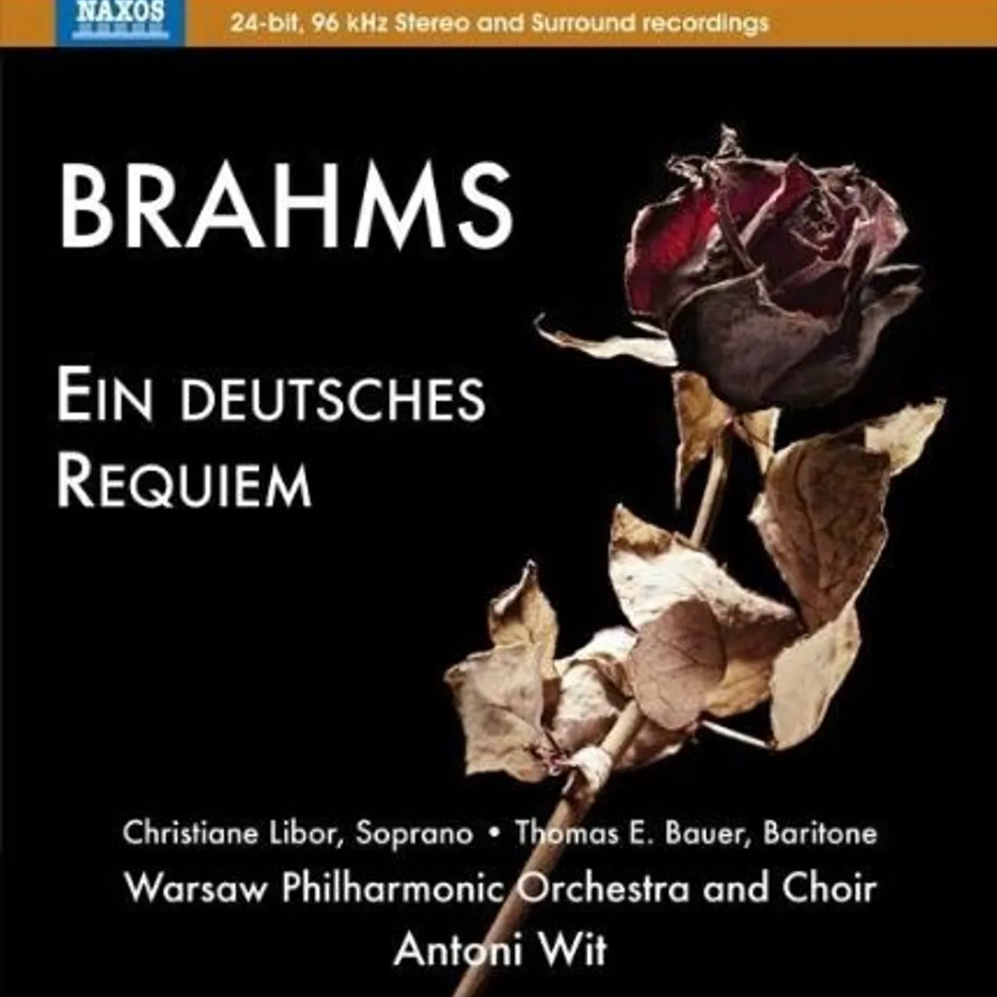 Johannes Brahms GERMAN REQUIEM Blu-ray Audio
