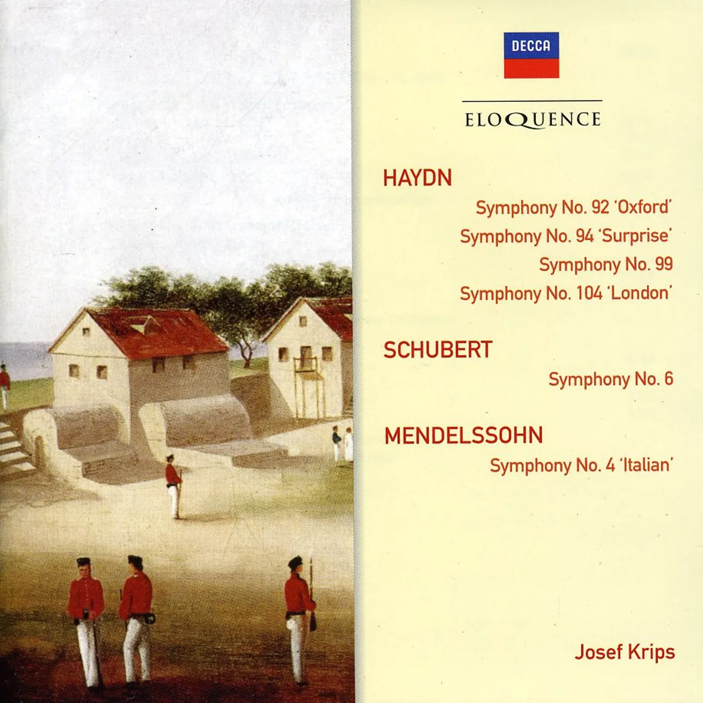 Krips ELOQUENCE: HAYDN SCHUBERT MENDELSSOHN SYMPHONIES CD