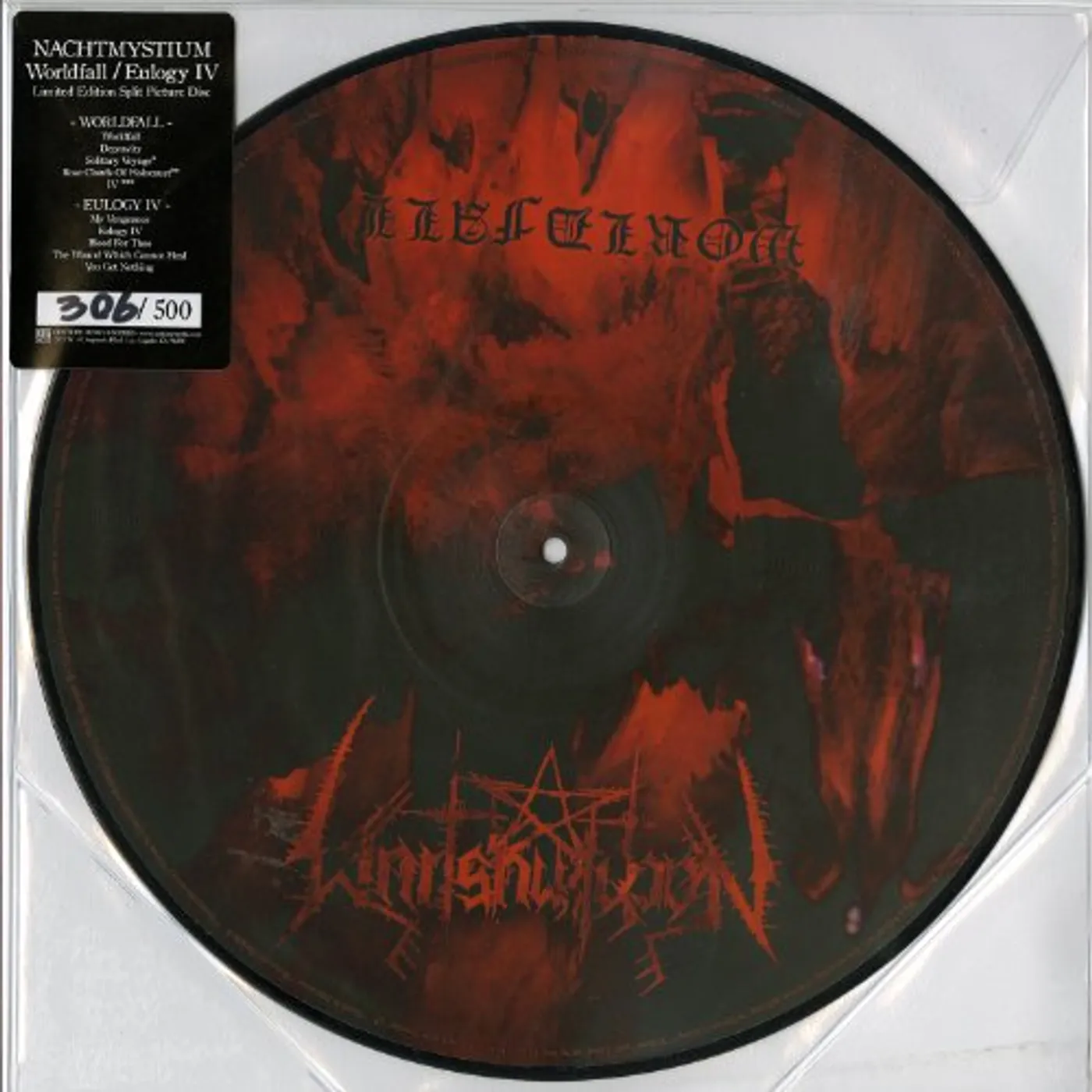 Nachtmystium WORLDFALL / EULOGY Vinyl Record